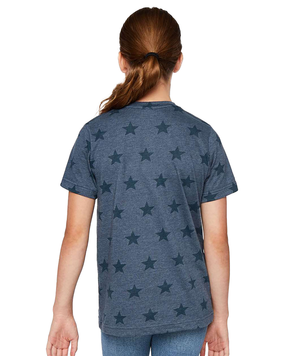 Code Five 2229 Youth Star Print Tee view 2