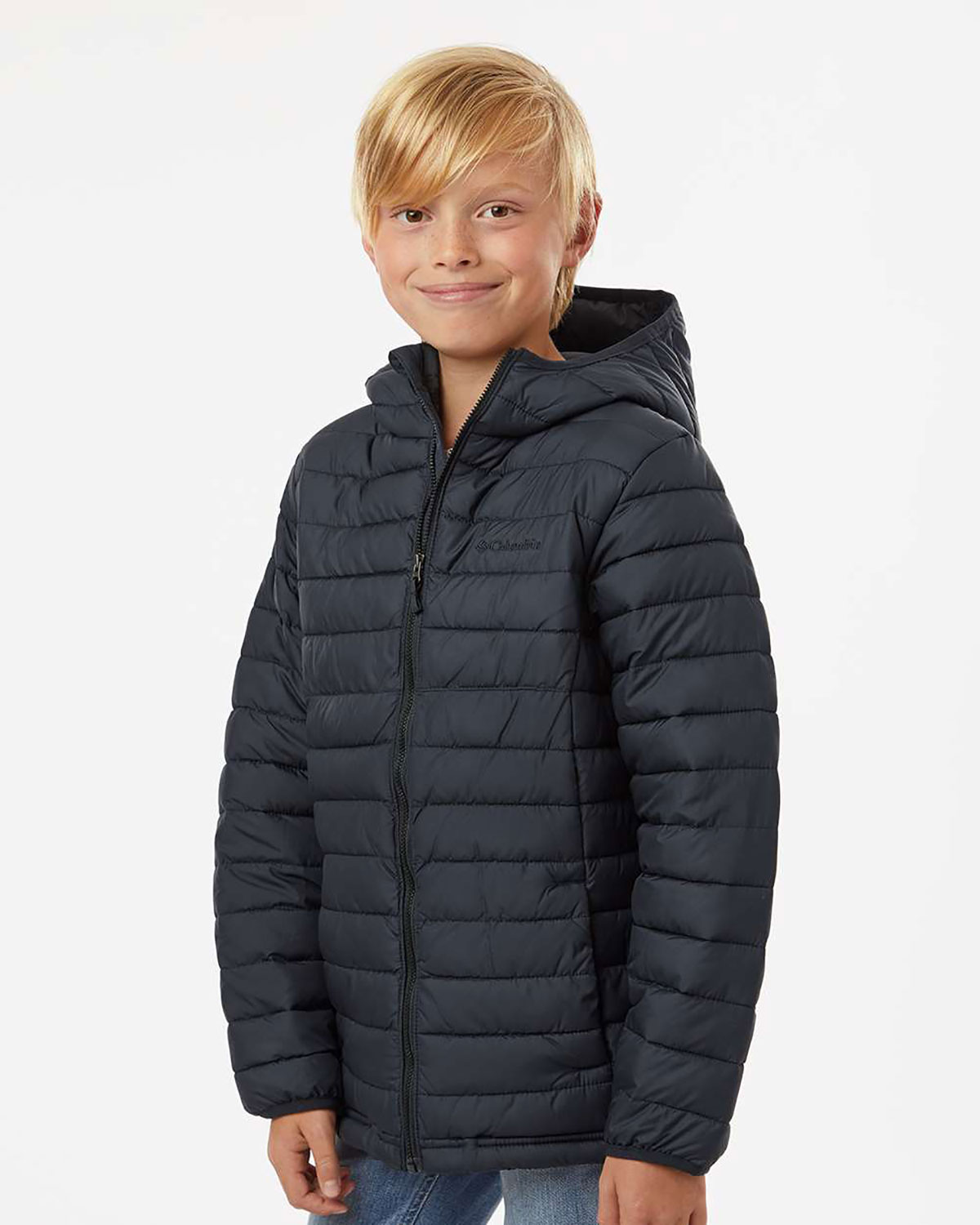 Columbia 209002 Youth Powder Lite� II Hooded Jacket view 3
