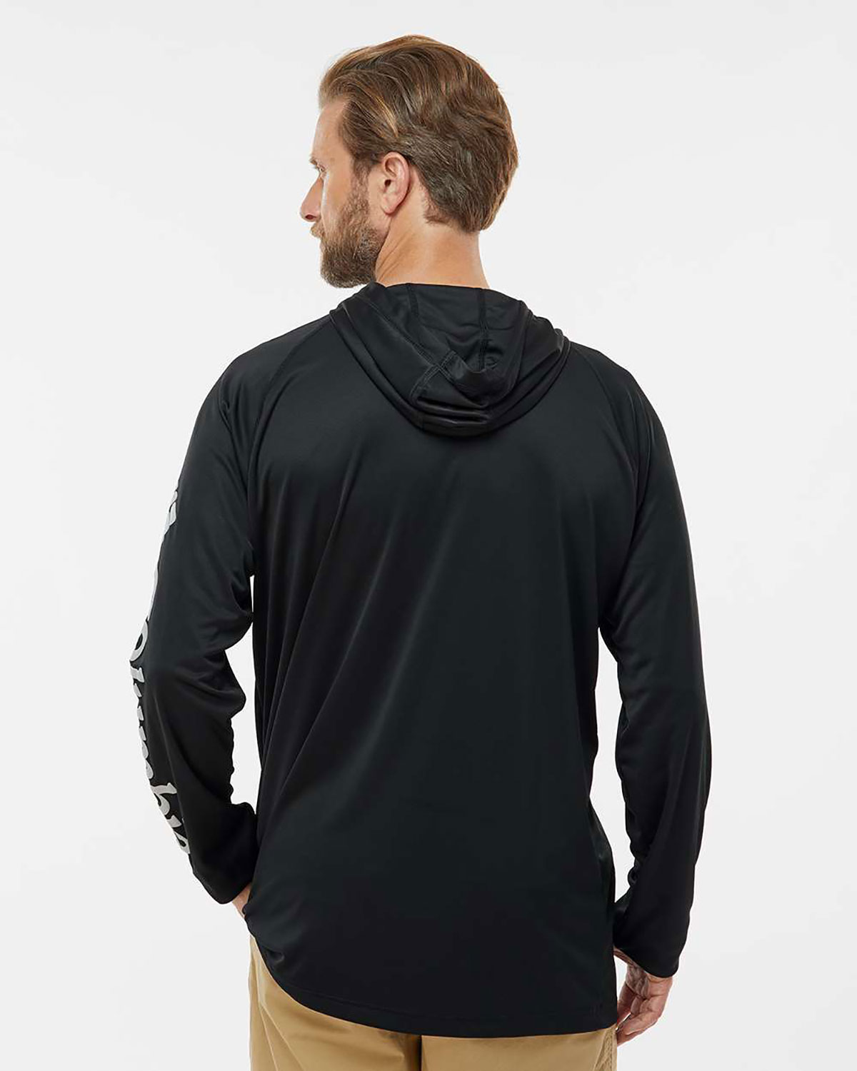 Columbia 212482 Men's PFG Terminal Tackle� Hooded Long Sleeve T-Shirt view 2