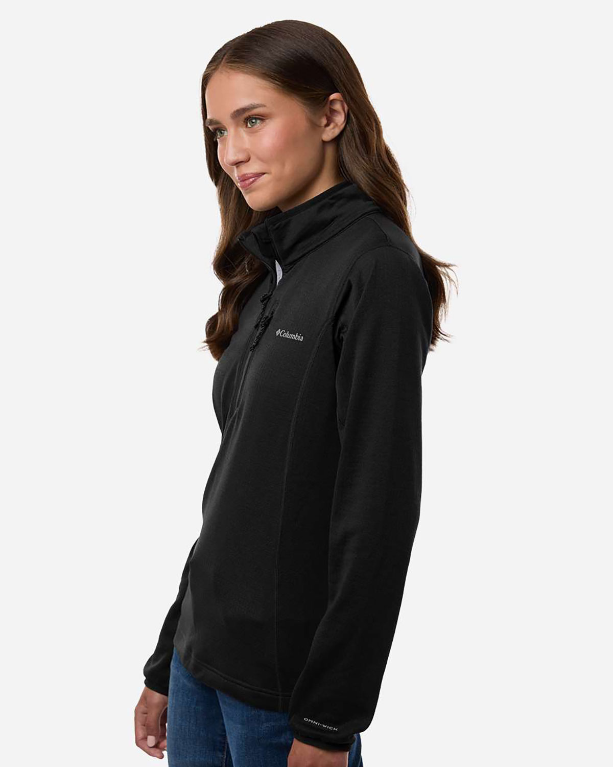 Columbia 213624 Women's Essential Hike� Grid Fleece Half-Zip Pullover view 3