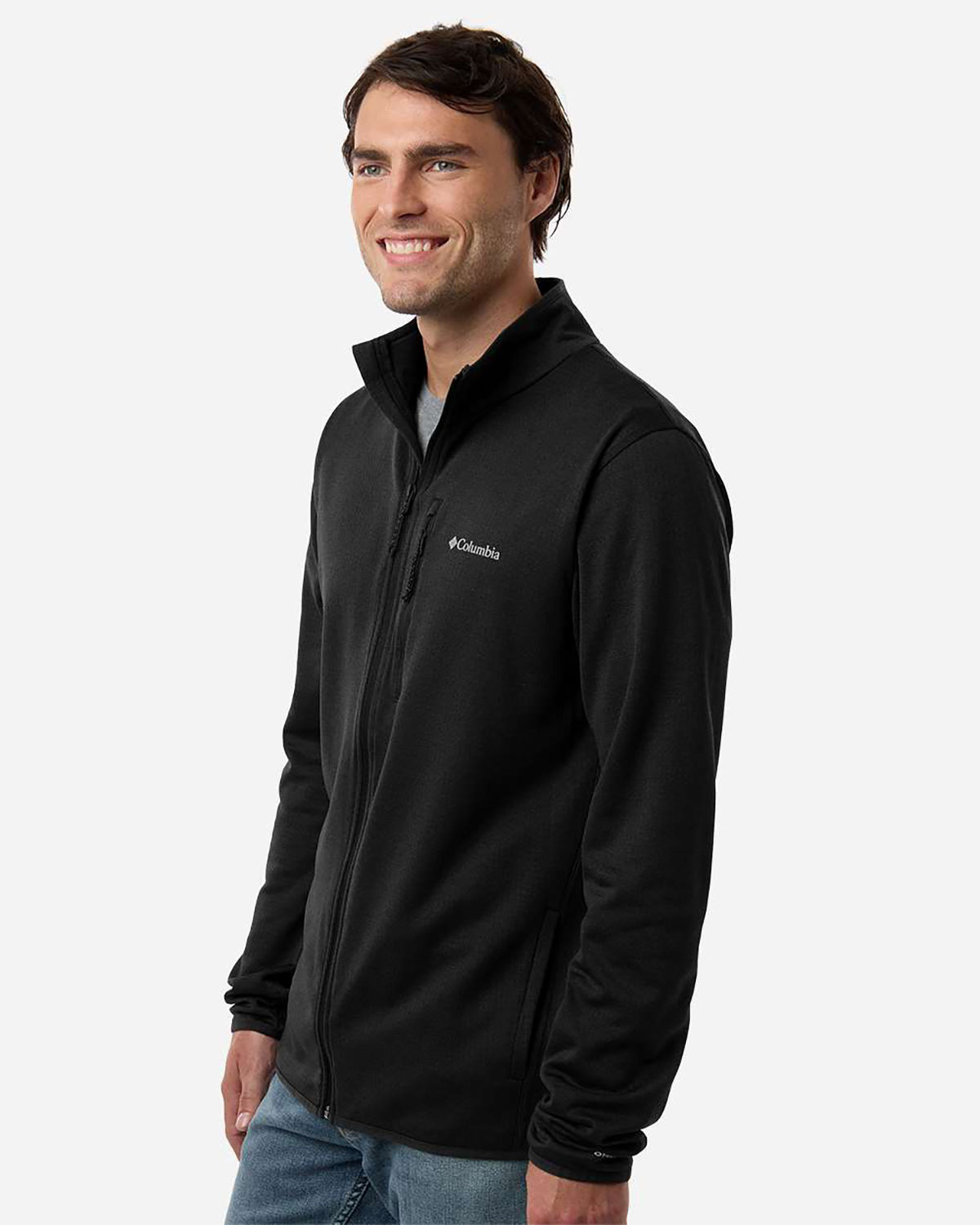 Columbia 213684 Men's Essential Hike� Grid Fleece Full-Zip view 3