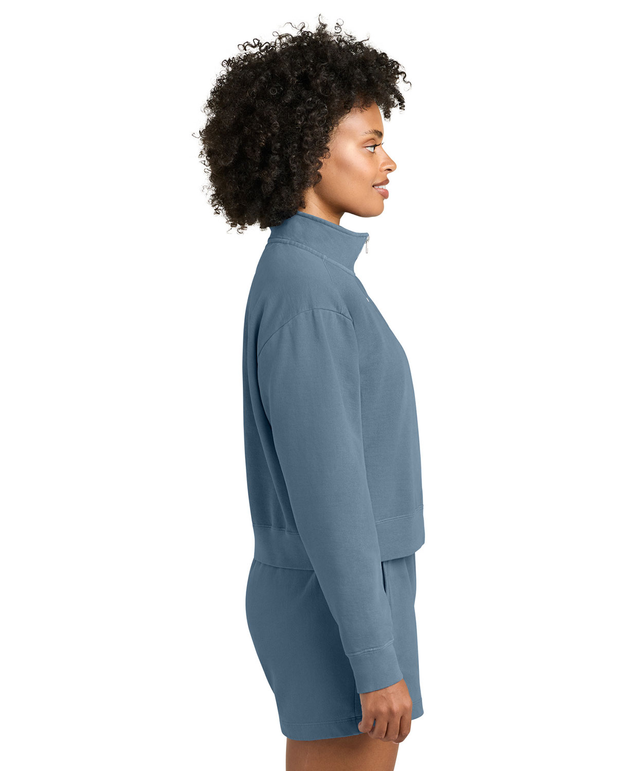 Comfort Colors 1580L Women's Garment-Dyed Mid-Length Quarter-Zip Sweatshirt view 3