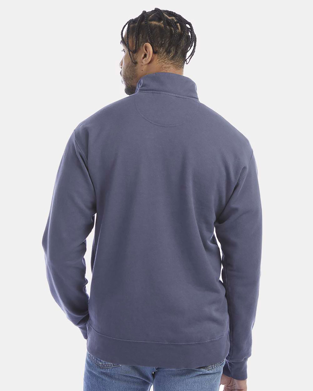 ComfortWash by Hanes GDH425 Unisex Garment-Dyed Quarter-Zip Sweatshirt view 2