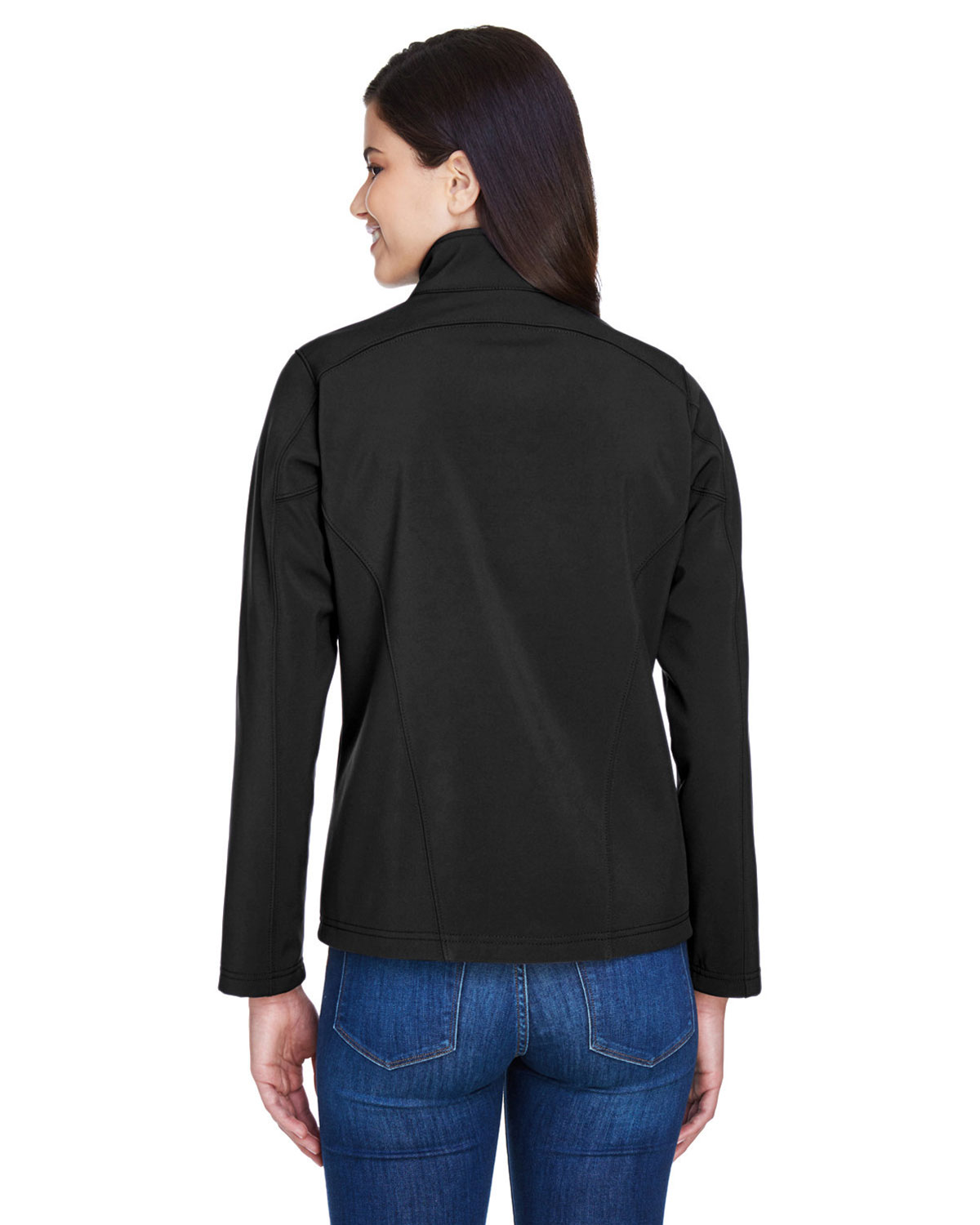 CORE365 78184 Women's Cruise Two-Layer Fleece Bonded Soft Shell Jacket view 2