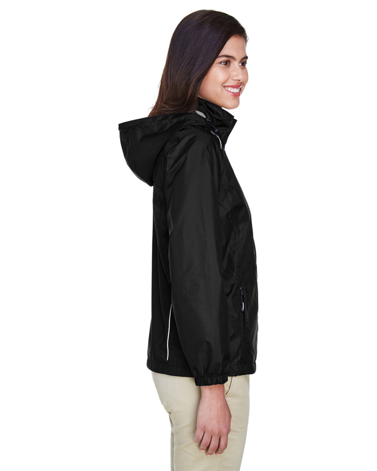 CORE365 78185 Women's Climate Seam-Sealed Lightweight Variegated Ripstop Jacket view 3