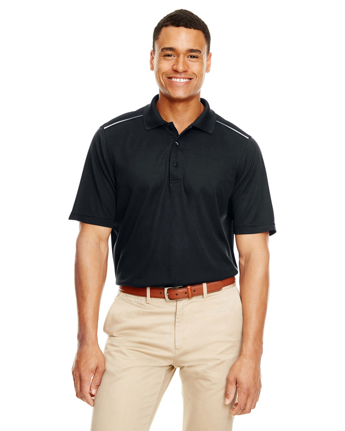 CORE365 88181R Men's Radiant Performance Piqu� Polo with�Reflective Piping