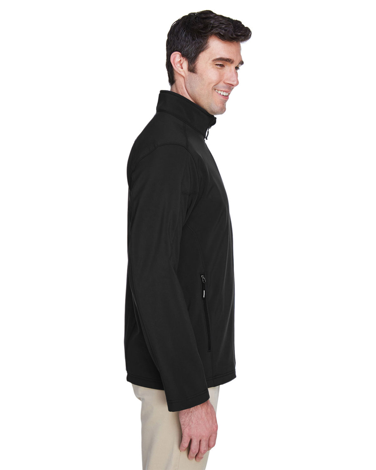 CORE365 88184 Men's Cruise Two-Layer Fleece Bonded Soft Shell Jacket view 3