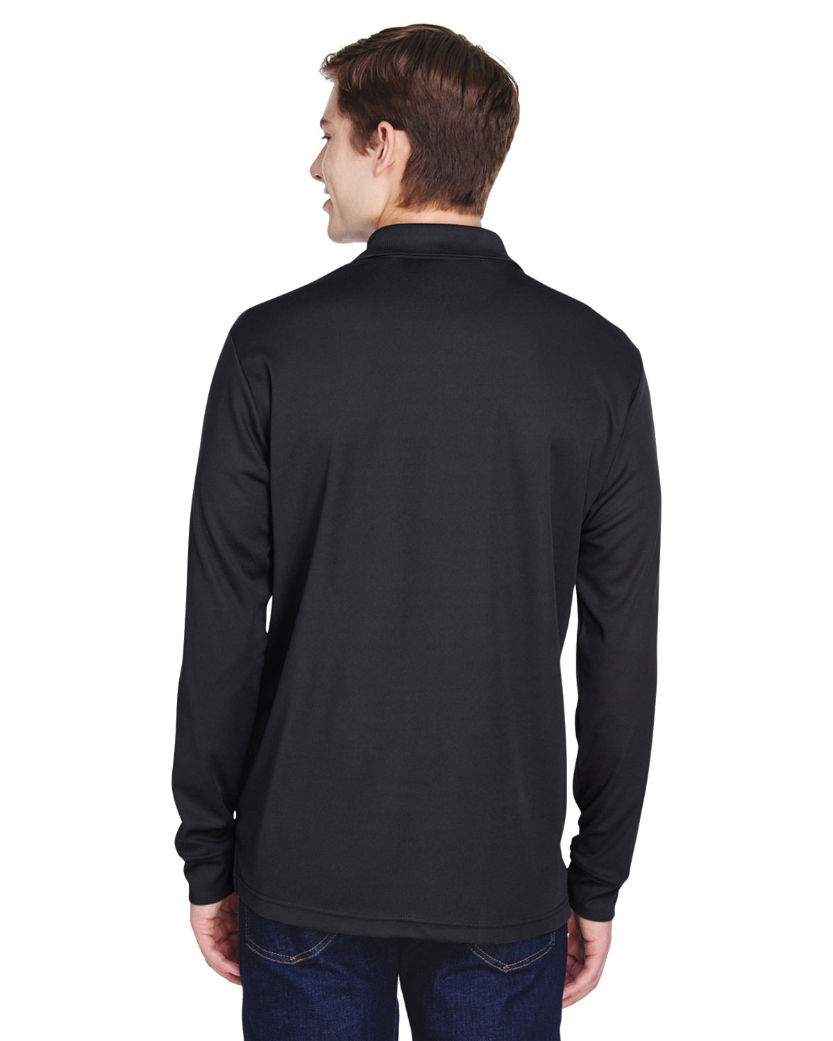 CORE365 88192P Men's Pinnacle Performance Long Sleeve Piqu� Polo with Pocket view 2