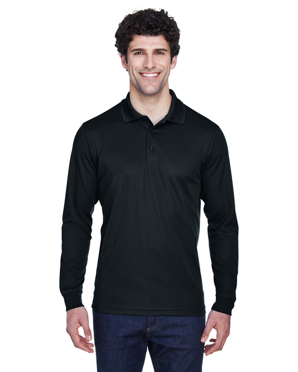 CORE365 88192T Men's Tall Pinnacle Performance Long Sleeve Piqu� Polo