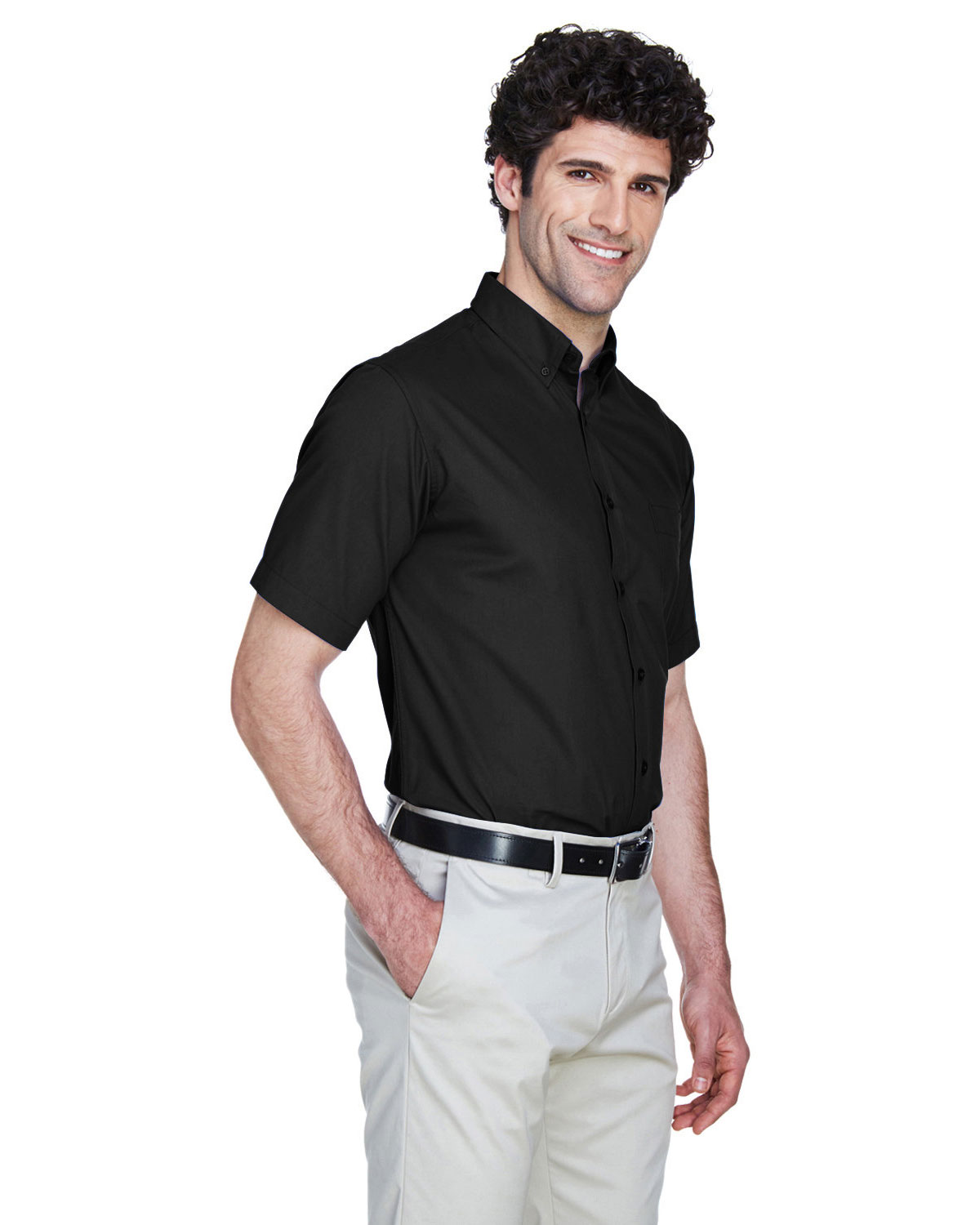CORE365 88194 Men's Optimum Short Sleeve Twill Dress Shirt view 3