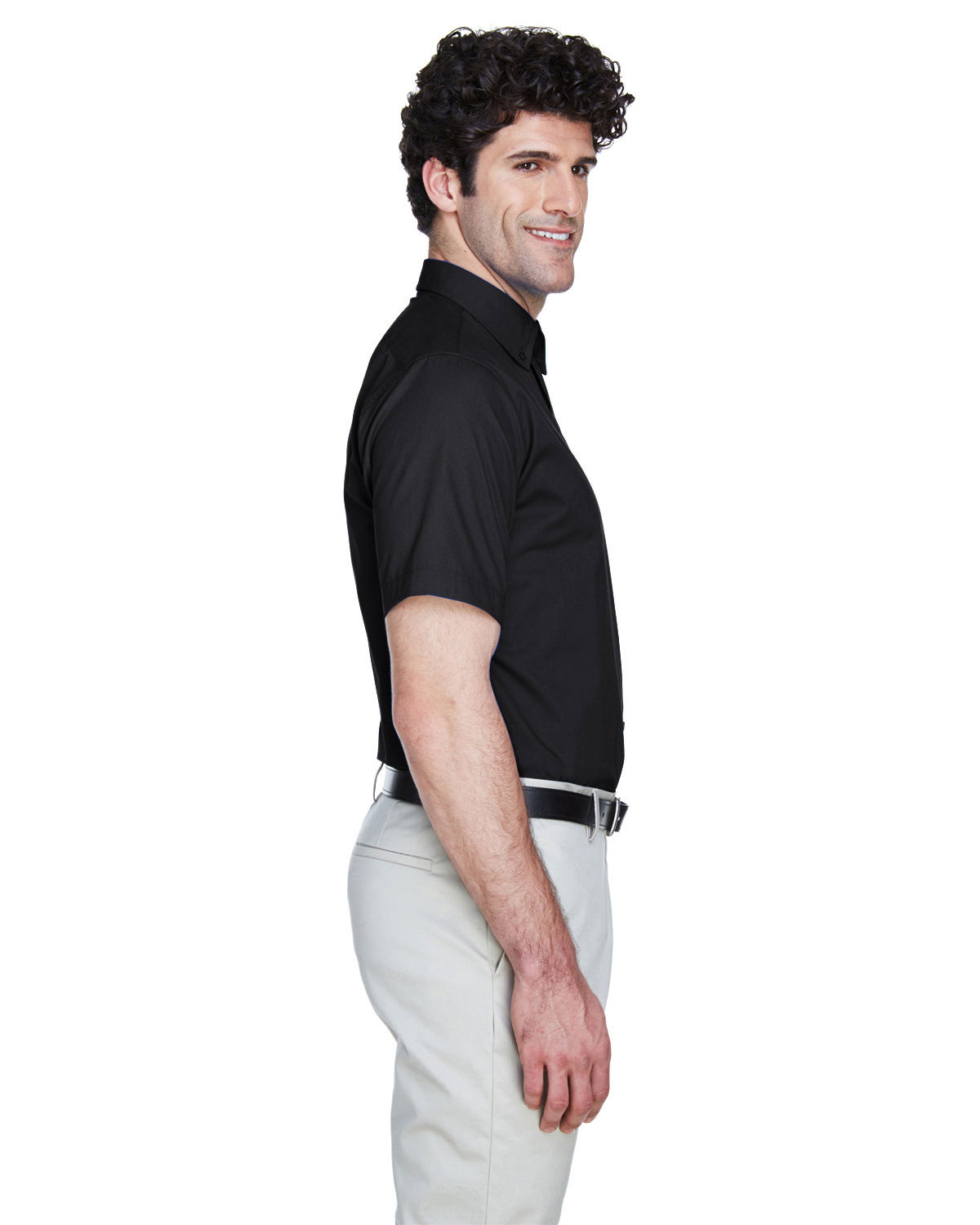 CORE365 88194T Men's Tall Optimum Short Sleeve Twill Dress Shirt view 3