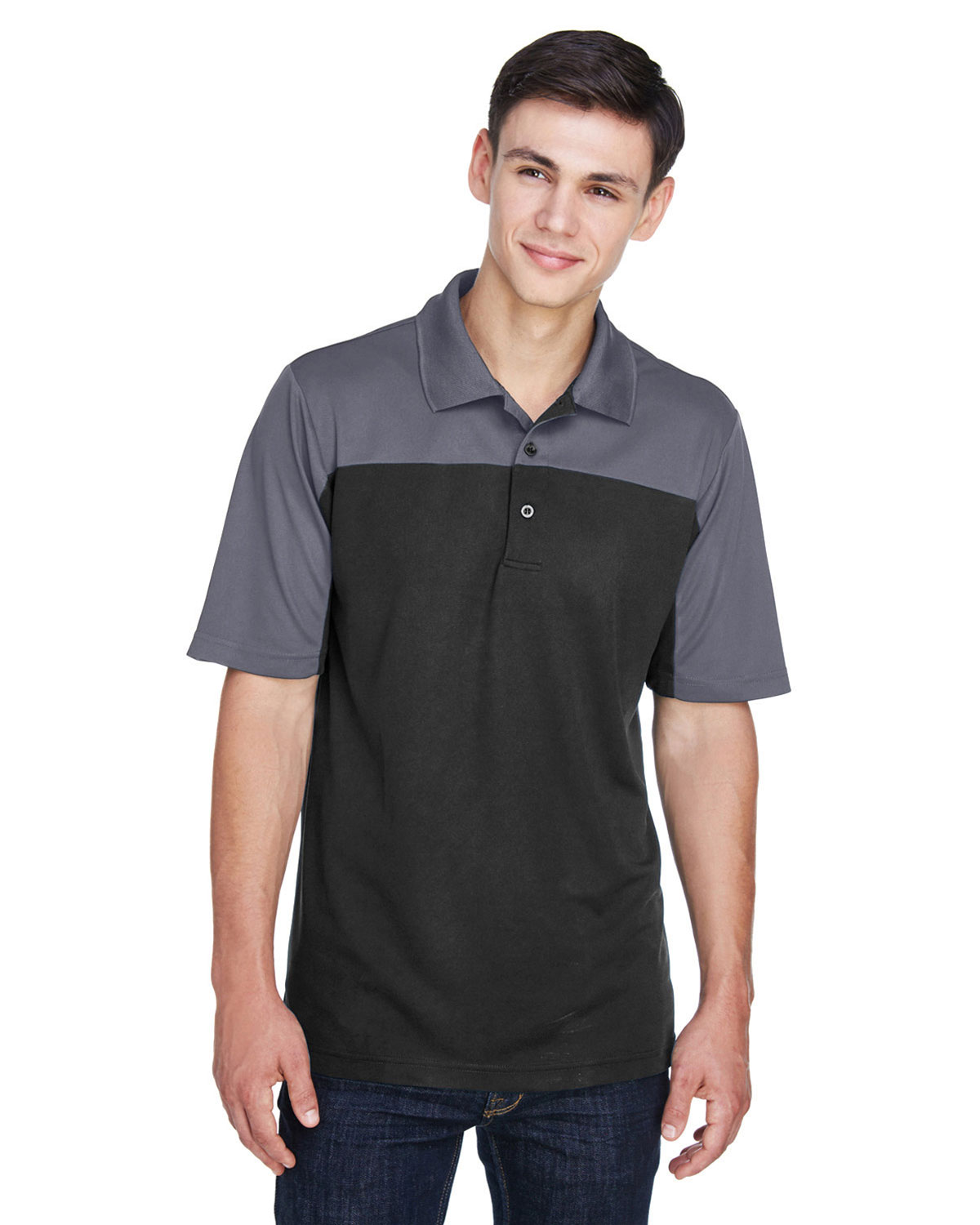 CORE365 CE101 Men's Balance Colorblock Performance Piqu� Polo