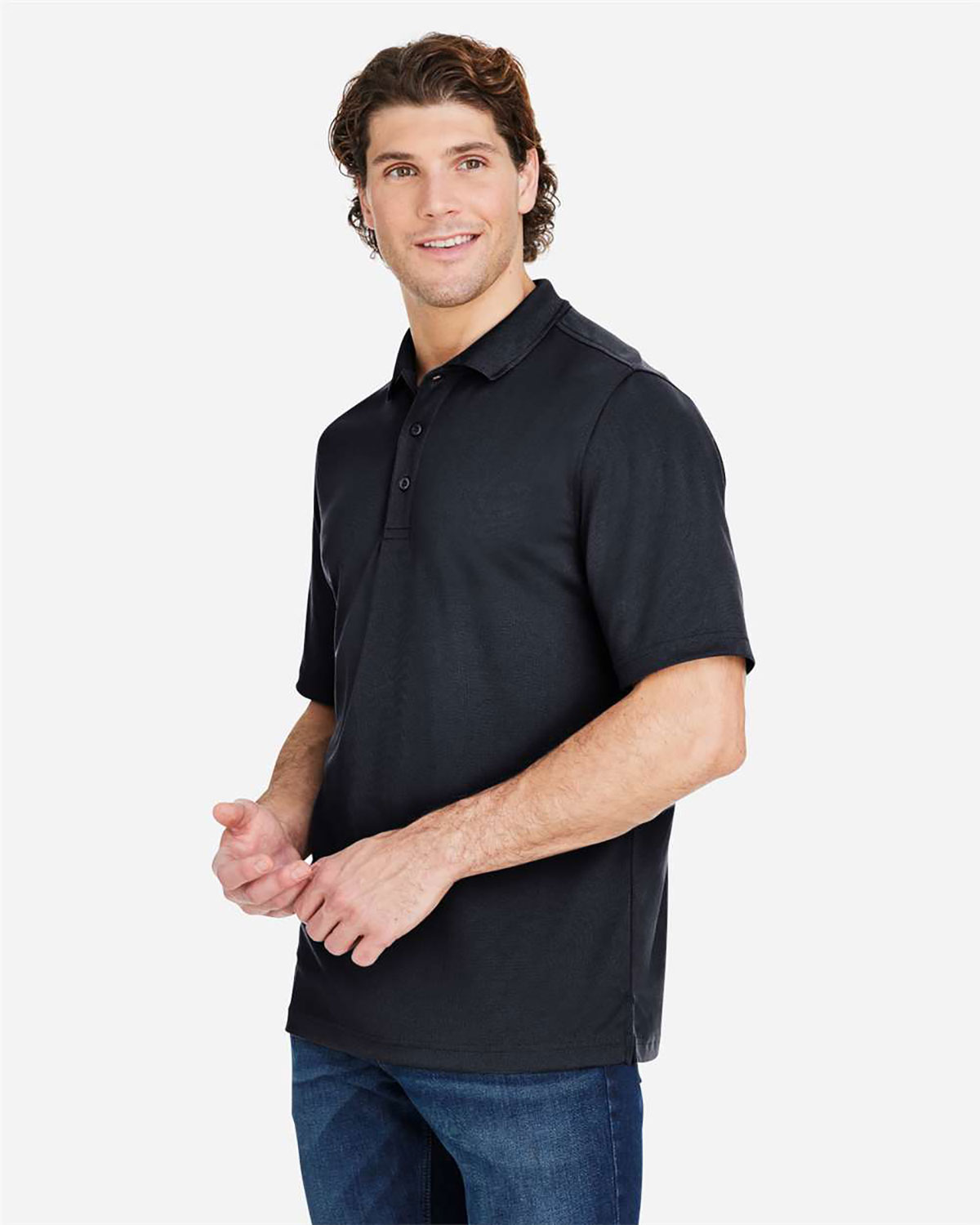 CORE365 CE104 Men's Market Snag Protect Mesh Polo view 3