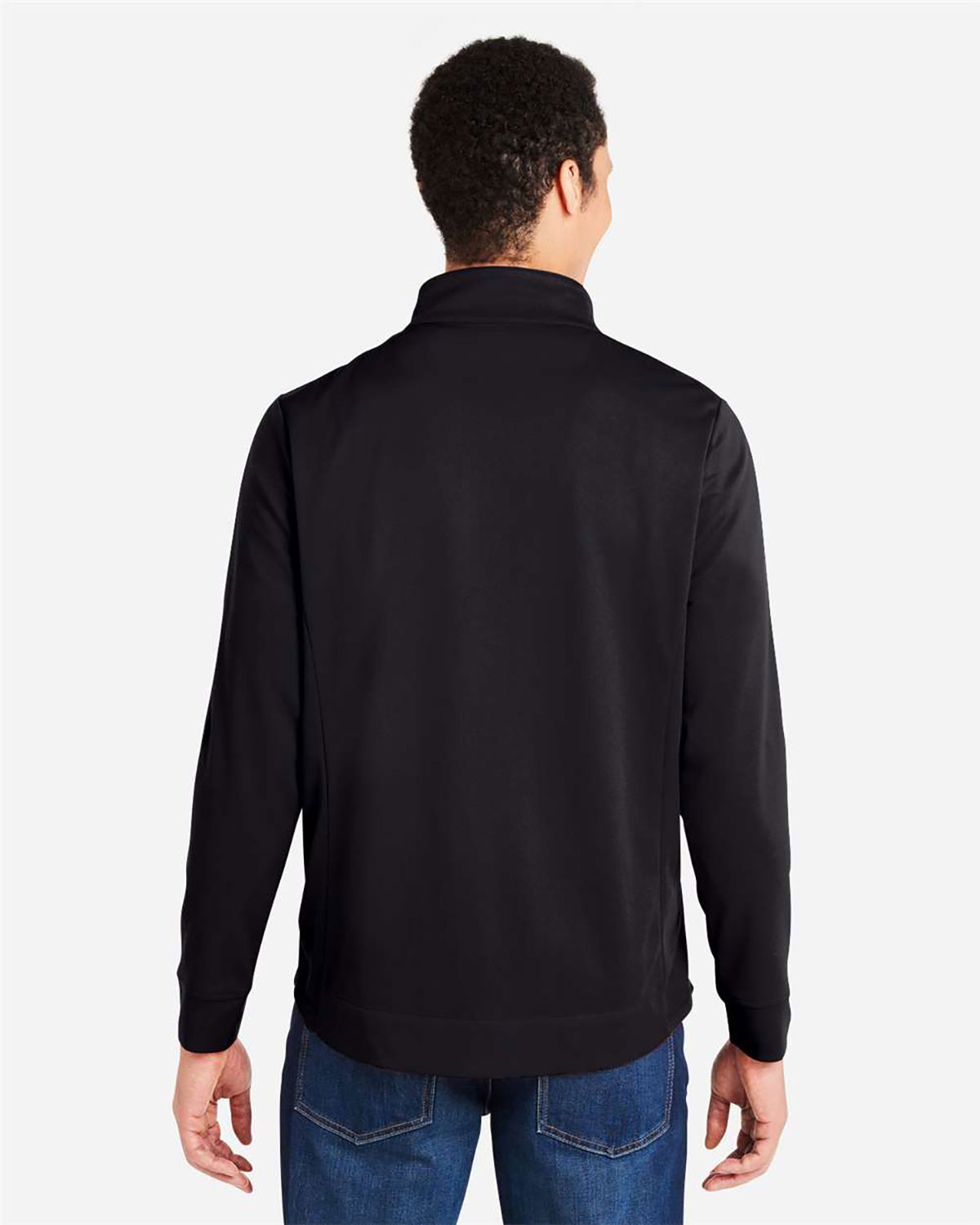 CORE365 CE404 Men's Market Snag Protect Mesh Colorblock Quarter-Zip Pullover view 2