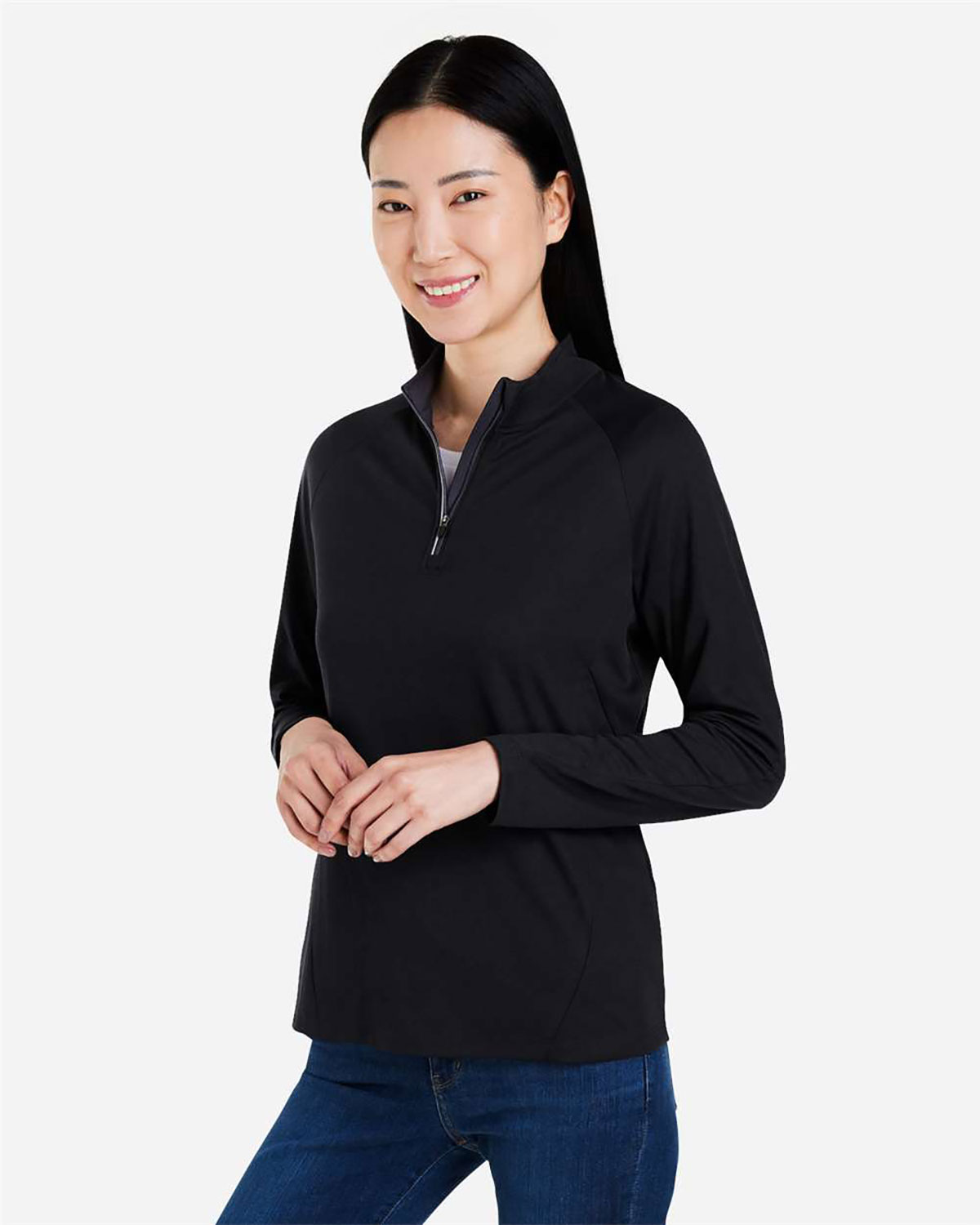 CORE365 CE418W Women's Origin Performance Pique Quarter-Zip Pullover view 3