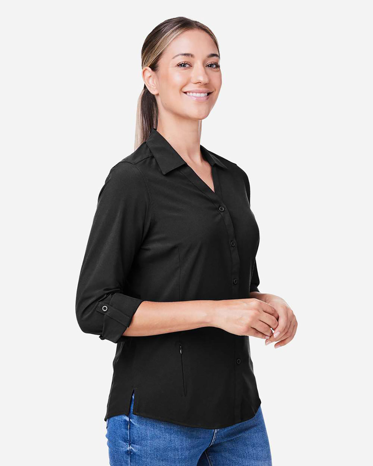 CORE365 CE510LW Women's Ultra UVP� Marina Shirt view 3