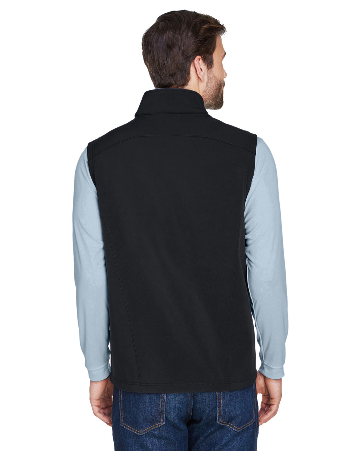 CORE365 CE701 Men's Cruise Two-Layer Fleece Bonded Soft Shell Vest view 2