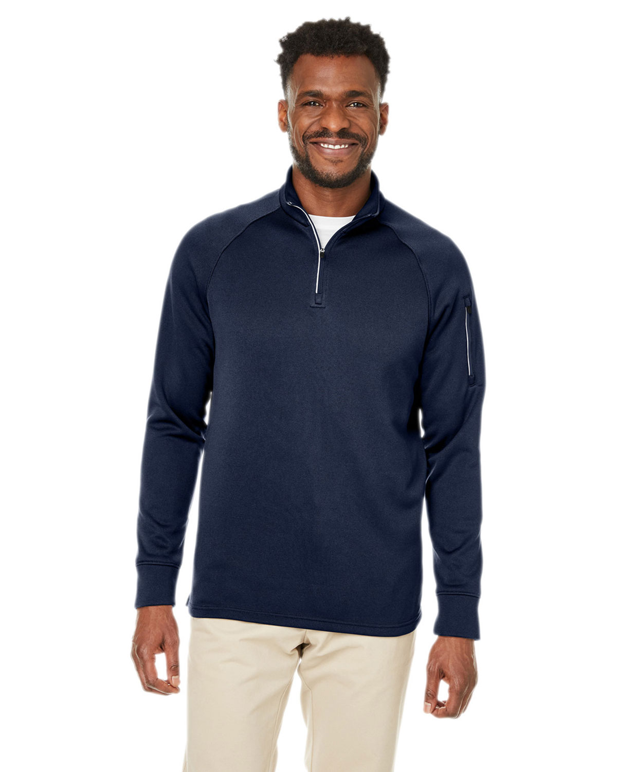 CORE365 CE801 Unisex Fusion ChromaSoft� Fleece Quarter-Zip Pullover