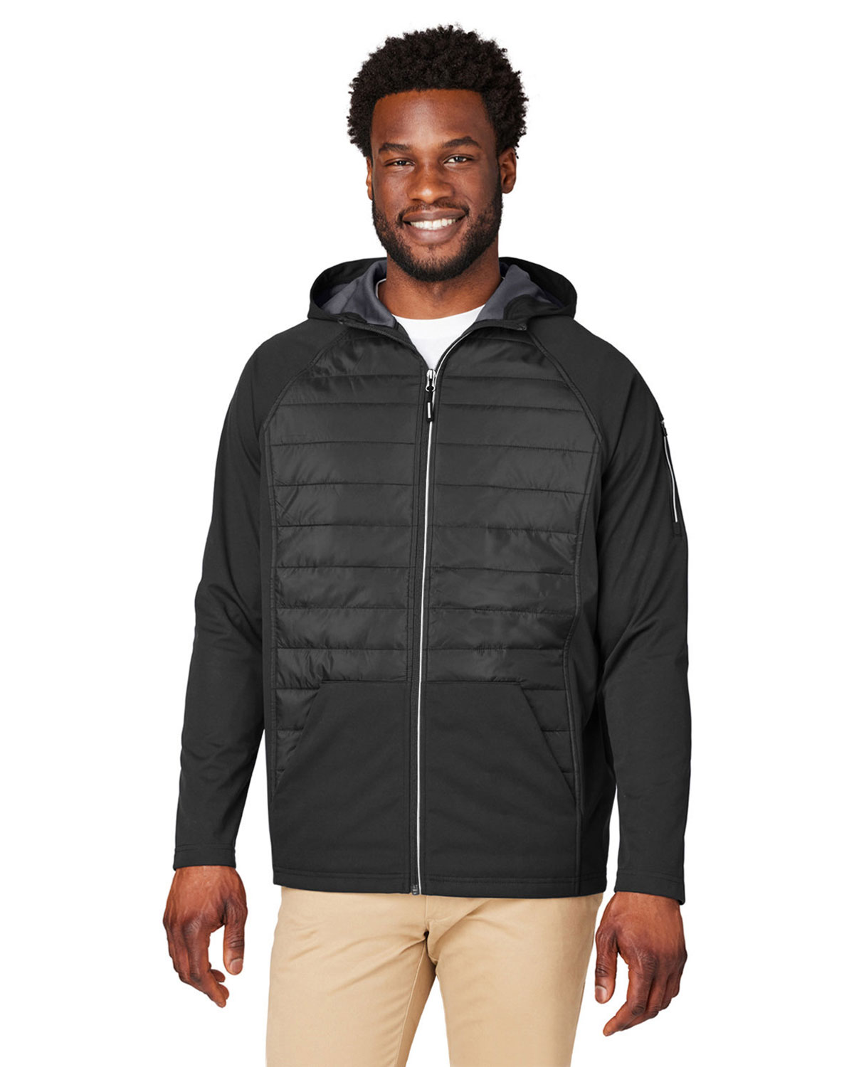 CORE365 CE808 Unisex Techno Lite Hybrid Hooded Jacket
