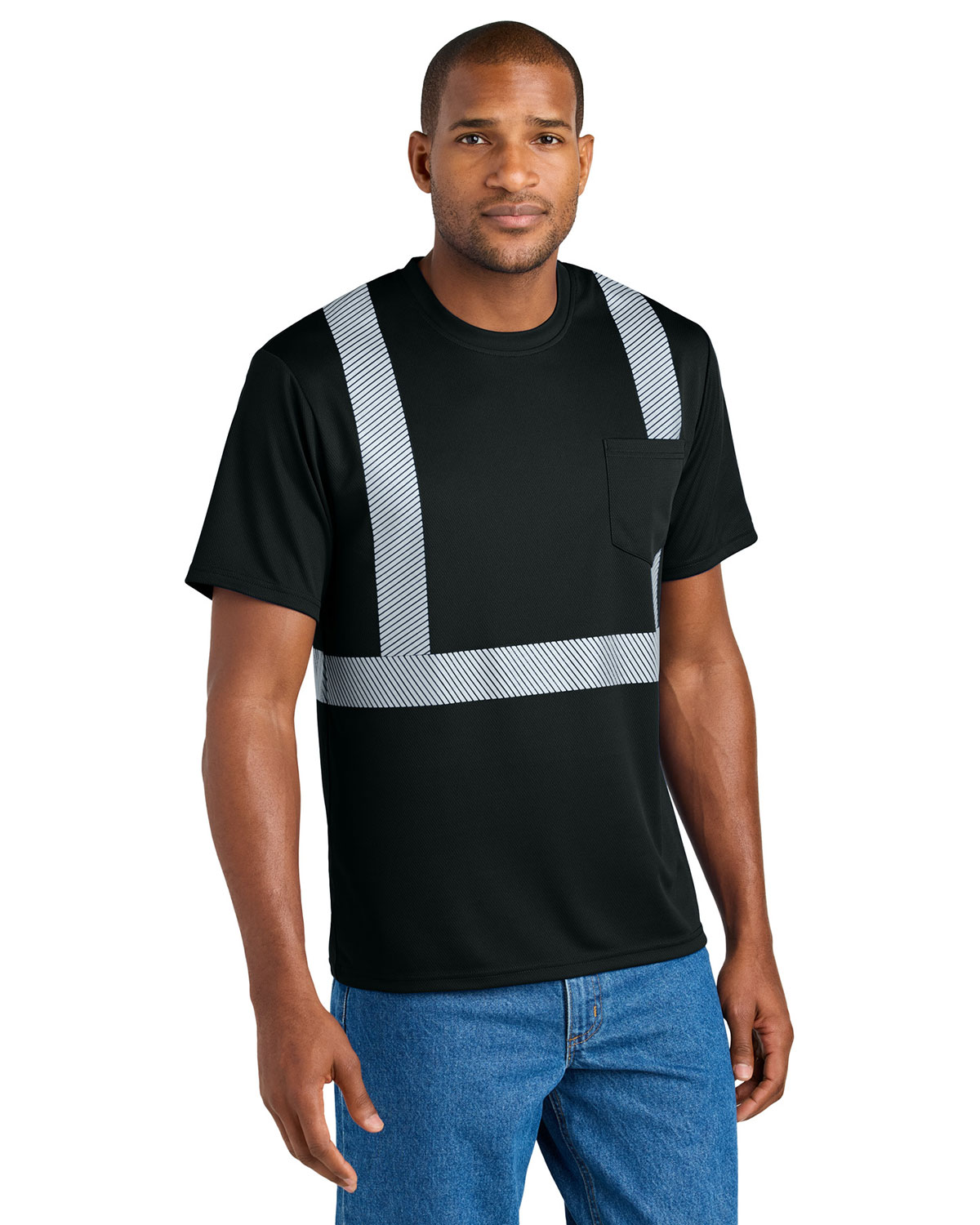 CornerStone CS206 Enhanced Visibility Segmented Tape Tee