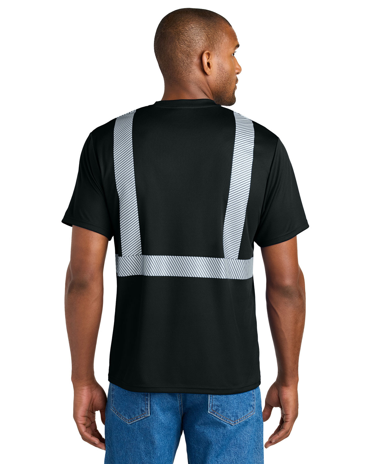 CornerStone CS206 Enhanced Visibility Segmented Tape Tee view 2