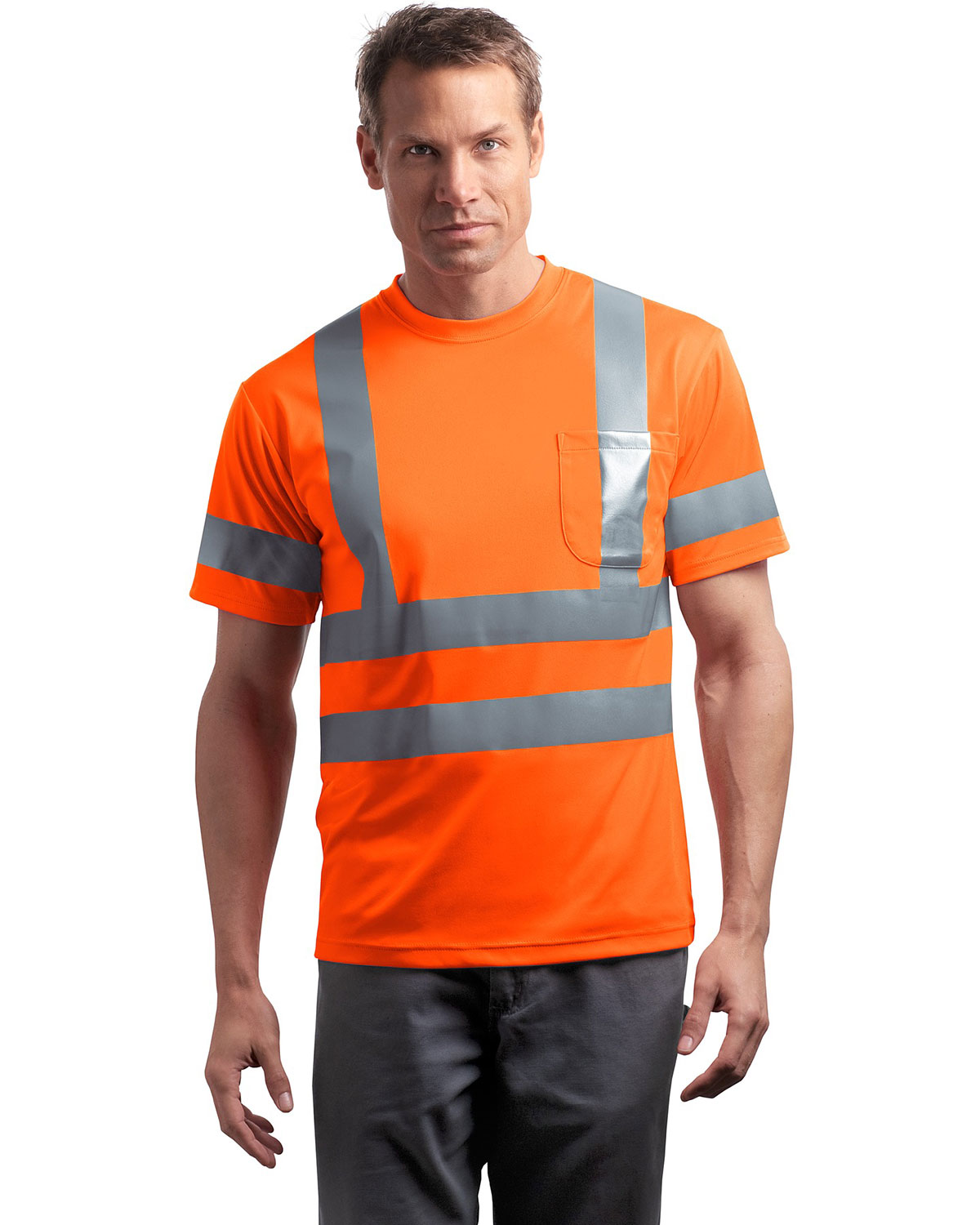 CornerStone CS408 ANSI 107 Class 3 Short Sleeve Snag-Resistant Reflective T-Shirt