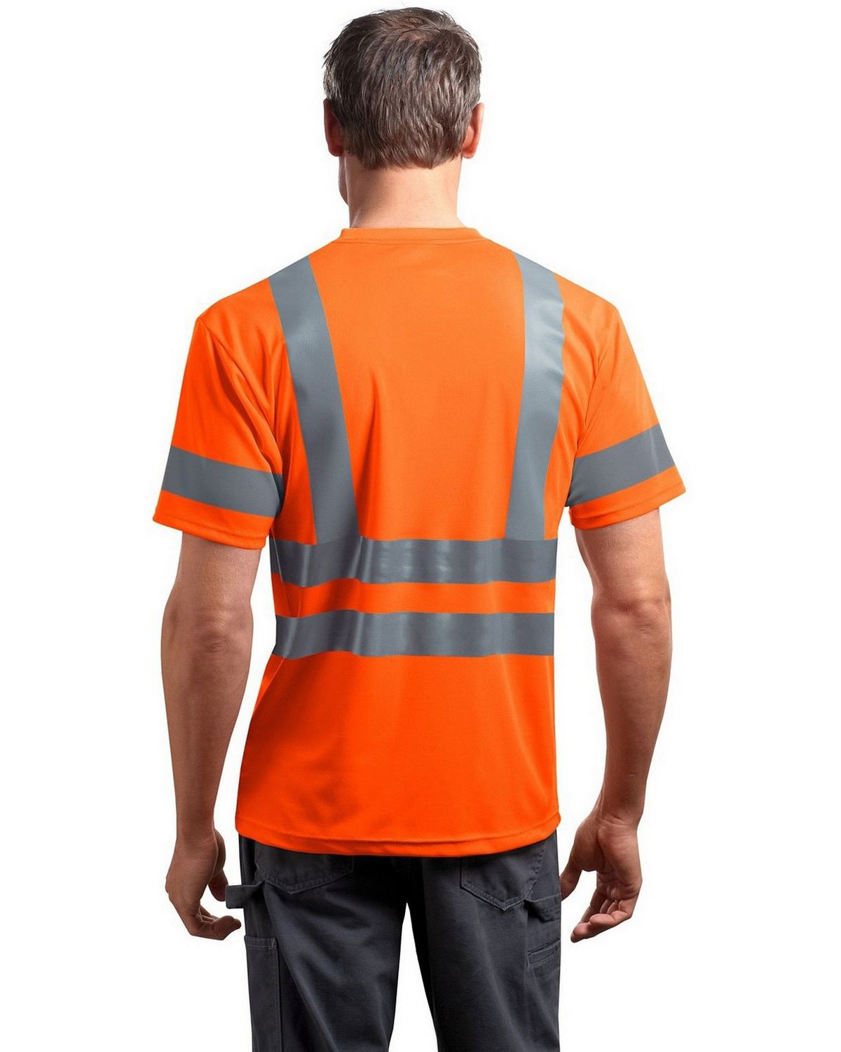 CornerStone CS408 ANSI 107 Class 3 Short Sleeve Snag-Resistant Reflective T-Shirt view 2