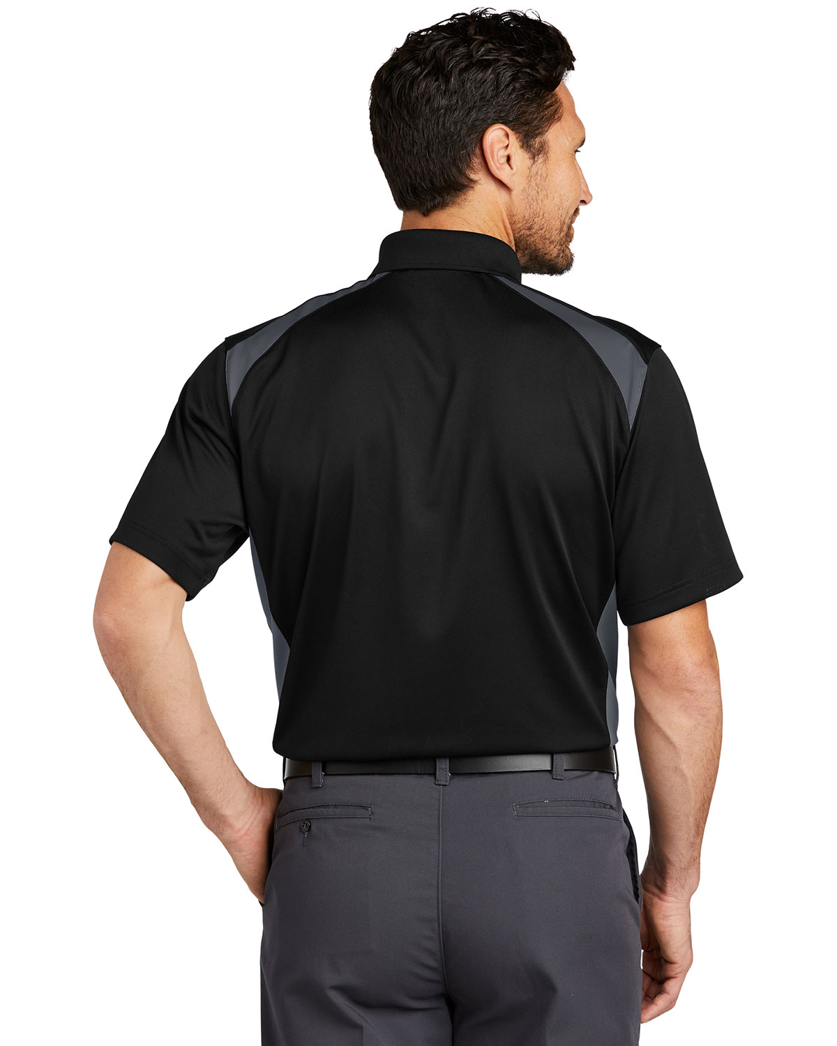CornerStone CS416 Select Snag-Proof Two Way Colorblock Pocket Polo view 2