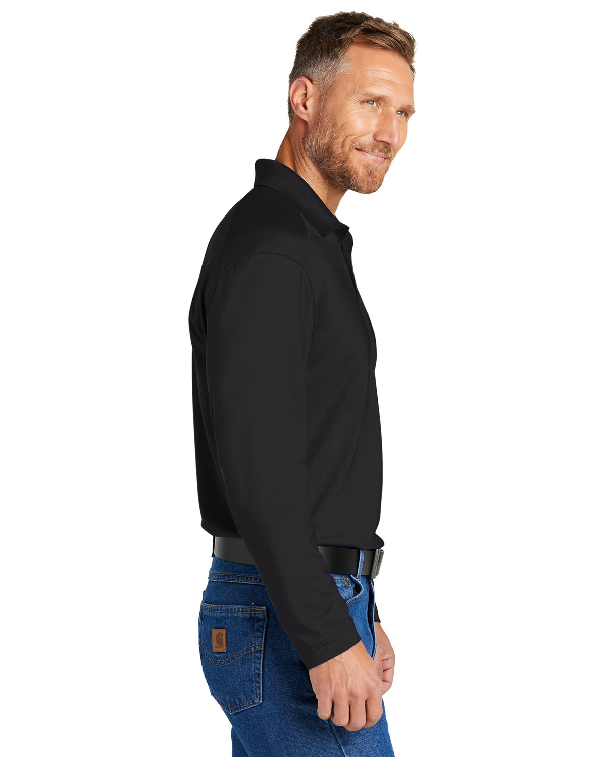 CornerStone CS418LS Select Lightweight Snag-Proof Long Sleeve Polo view 3