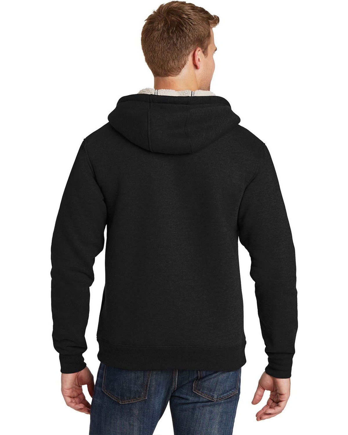 CornerStone CS625 Heavyweight Sherpa-Lined Hooded Fleece Jacket view 2