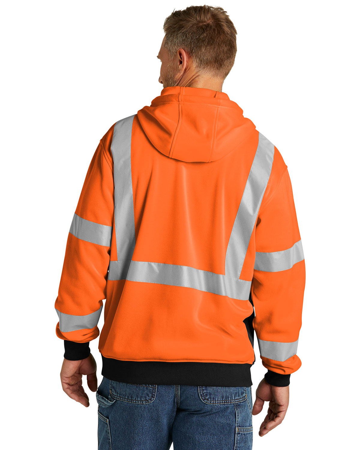 CornerStone CSF300 A107 Class 3 Heavy-Duty Fleece Full-Zip Hoodie view 2