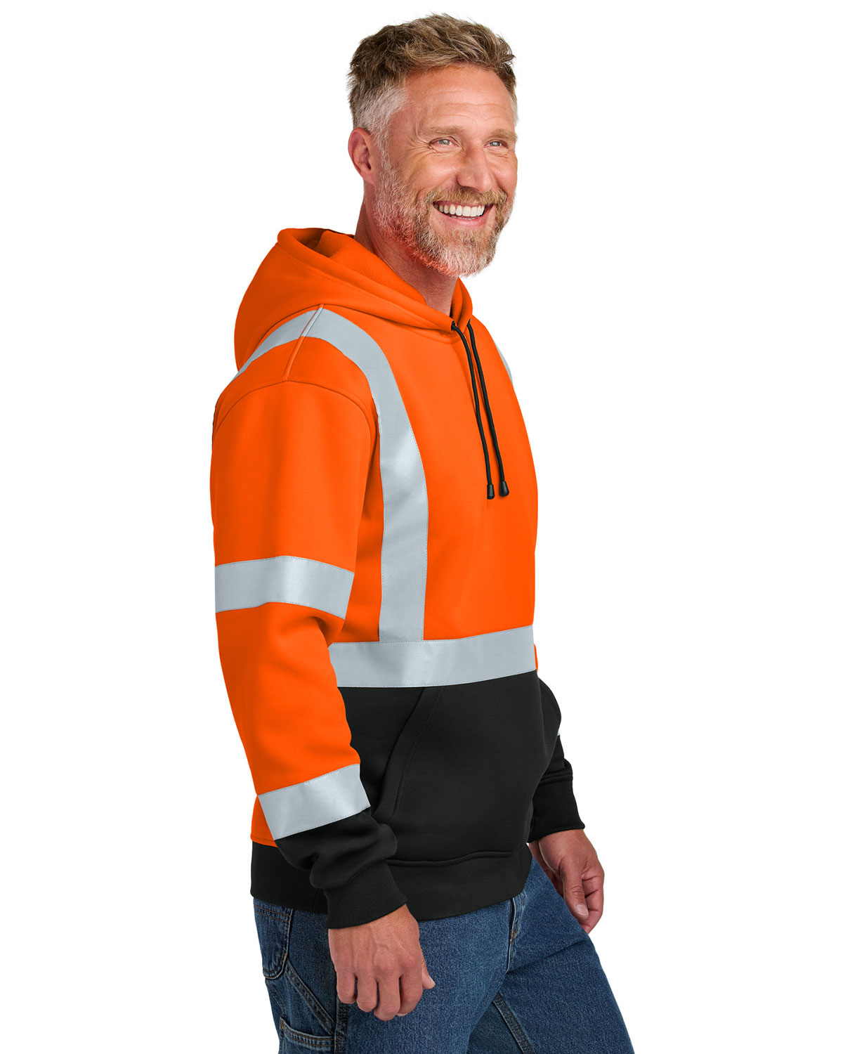 CornerStone CSF301 ANSI 107 Class 3 Heavy-Duty Fleece Pullover Hoodie view 3