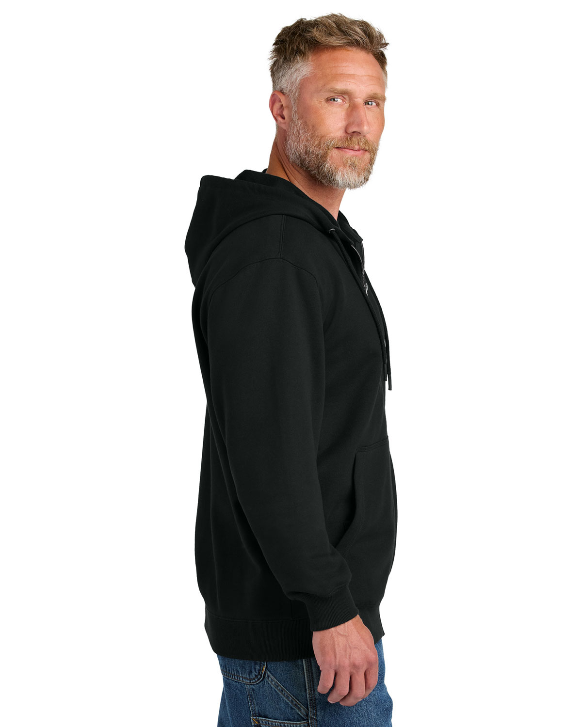 CornerStone CSF631 Tough Fleece Full-Zip Hoodie view 3