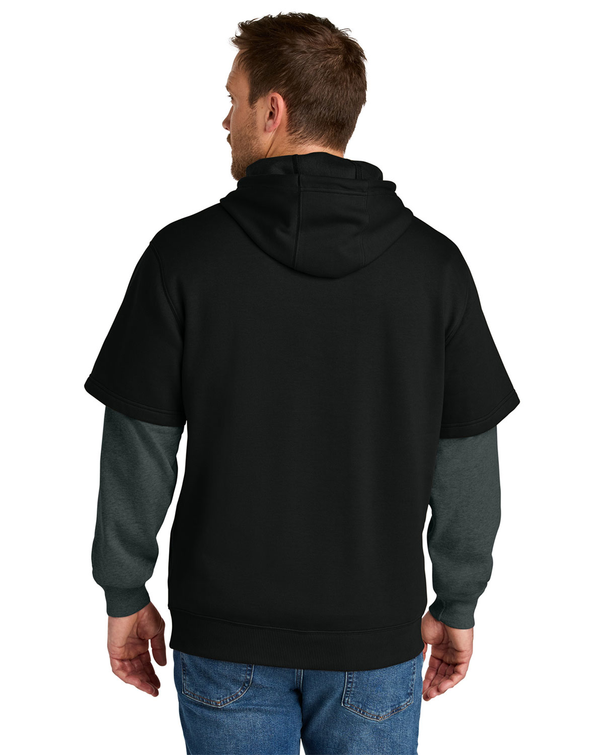 CornerStone CSF632 Tough Fleece Layered Hoodie view 2