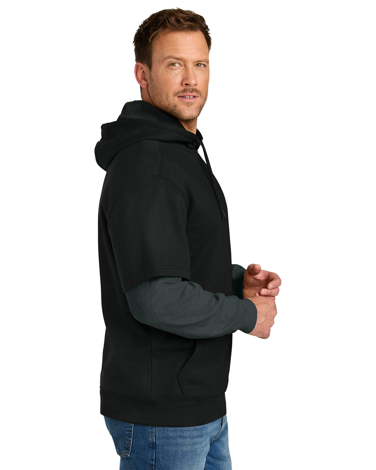 CornerStone CSF632 Tough Fleece Layered Hoodie view 3