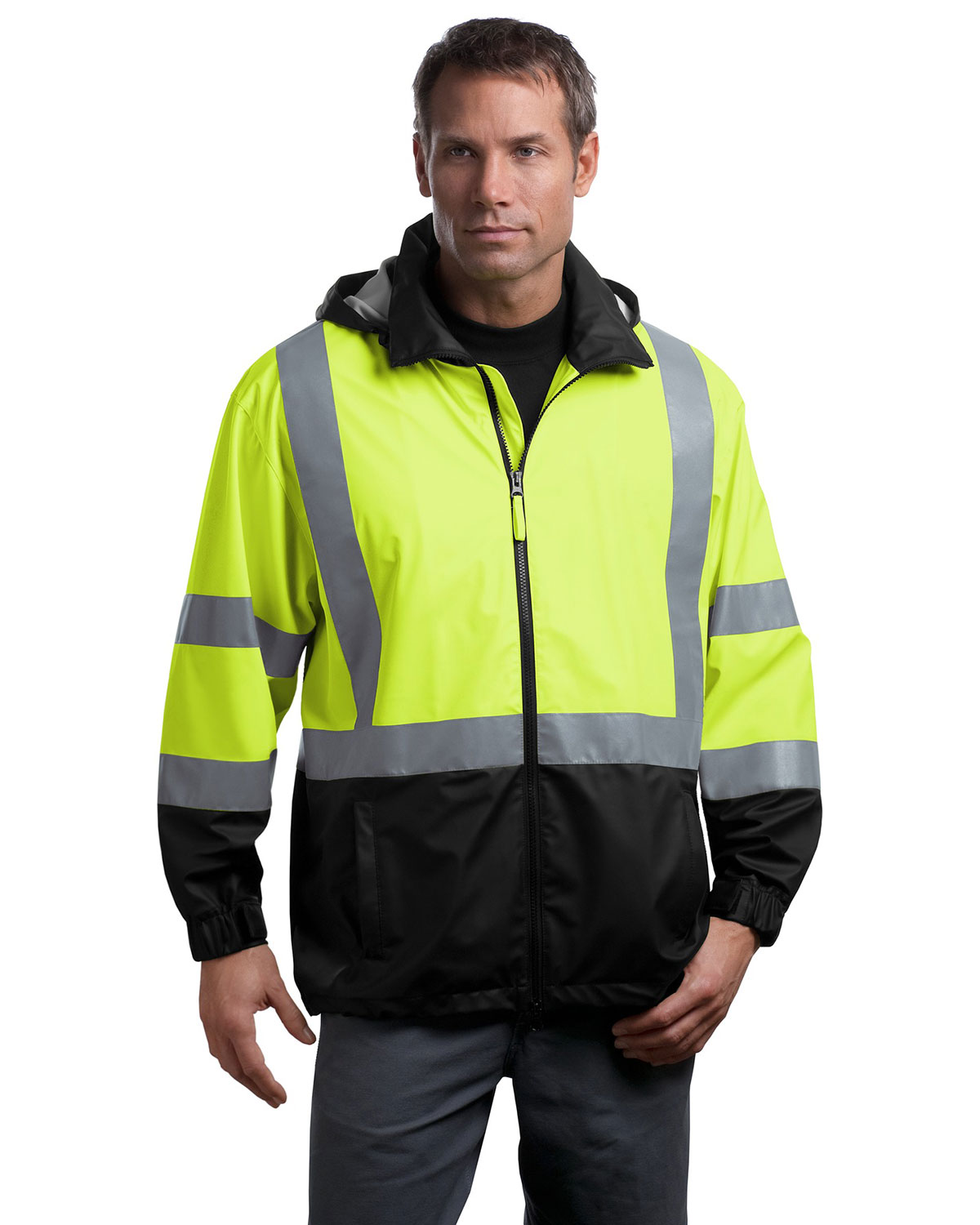 CornerStone CSJ25 ANSI 107 Class 3 Safety Windbreaker