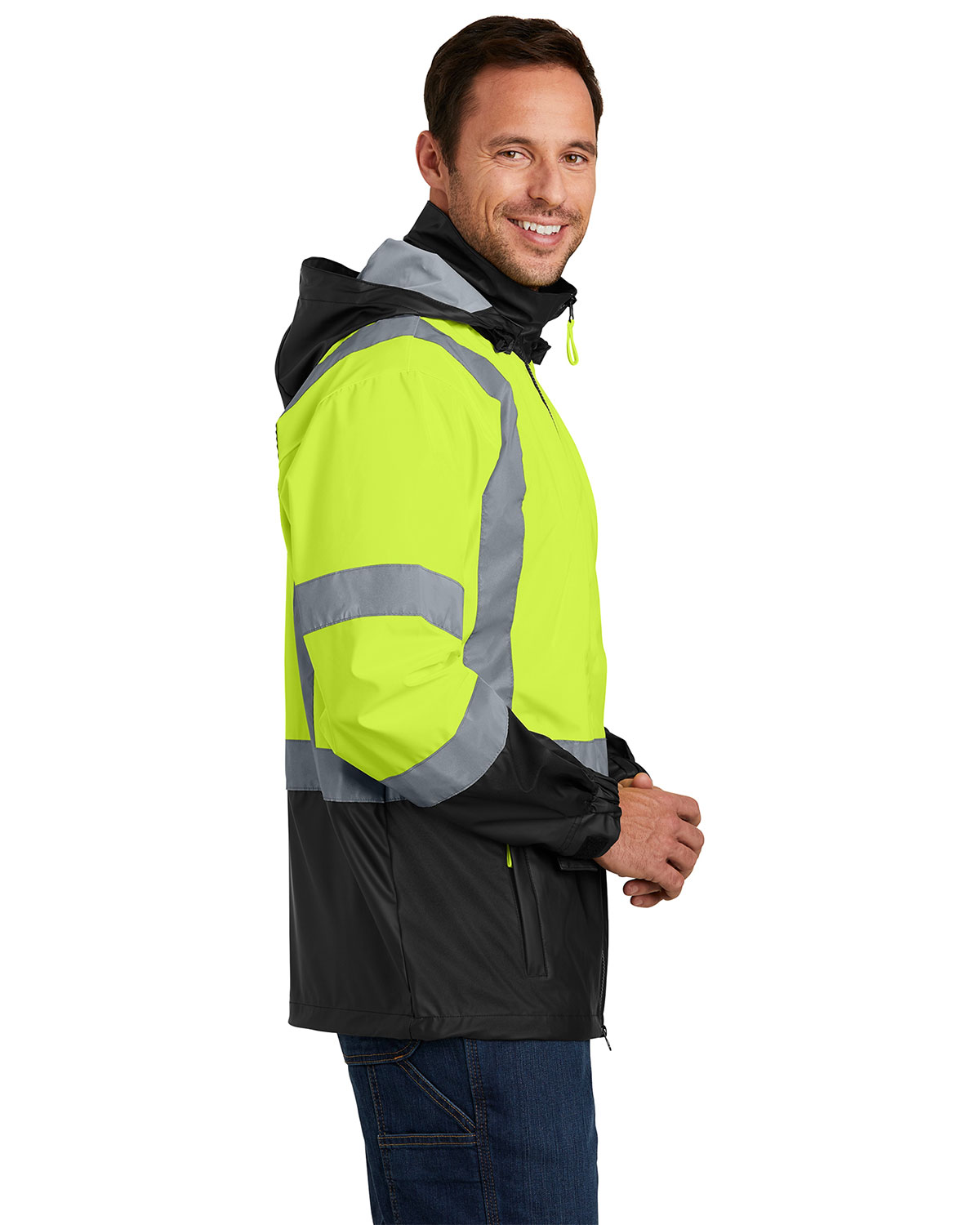 CornerStone CSJ25 ANSI 107 Class 3 Safety Windbreaker view 3