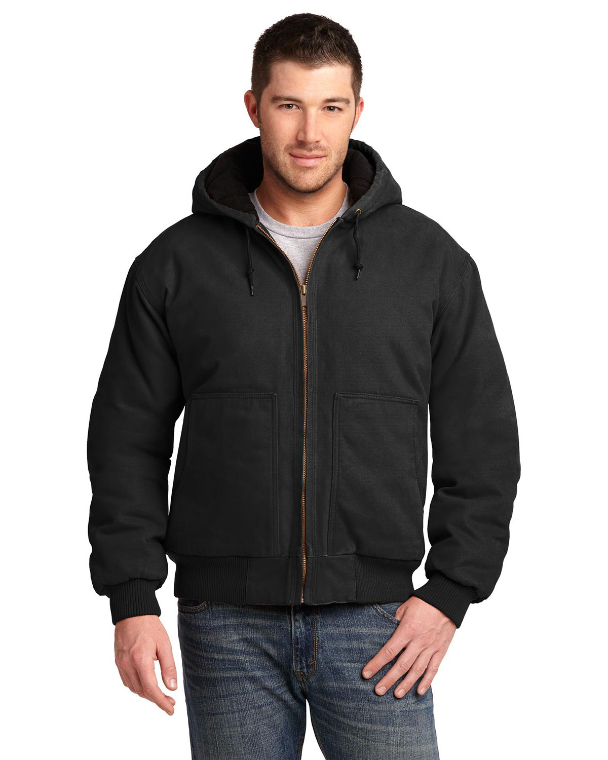 CornerStone CSJ41 Washed Duck Cloth Insulated Hooded Work Jacket