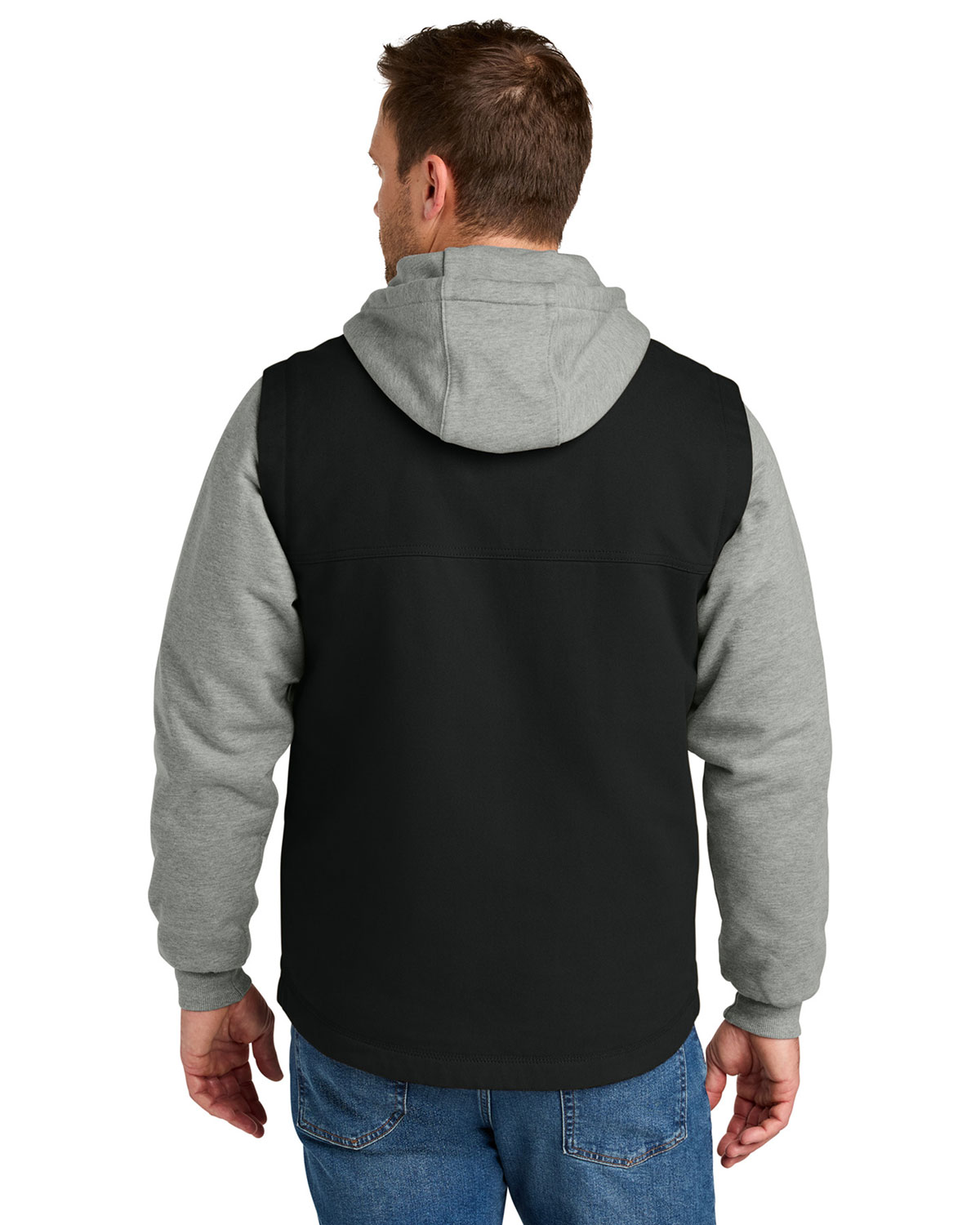 CornerStone CSJ42 Duck Fleece Full-Zip Hooded Jacket view 2