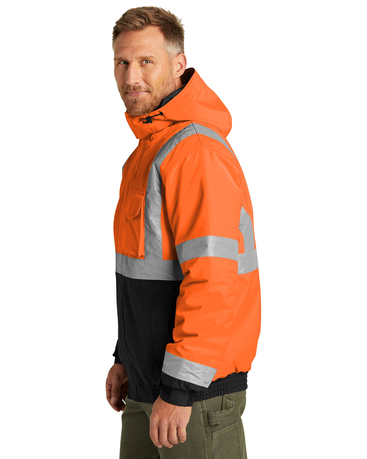 CornerStone CSJ500 ANSI 107 Class 3 Economy Waterproof Insulated Bomber Jacket view 3