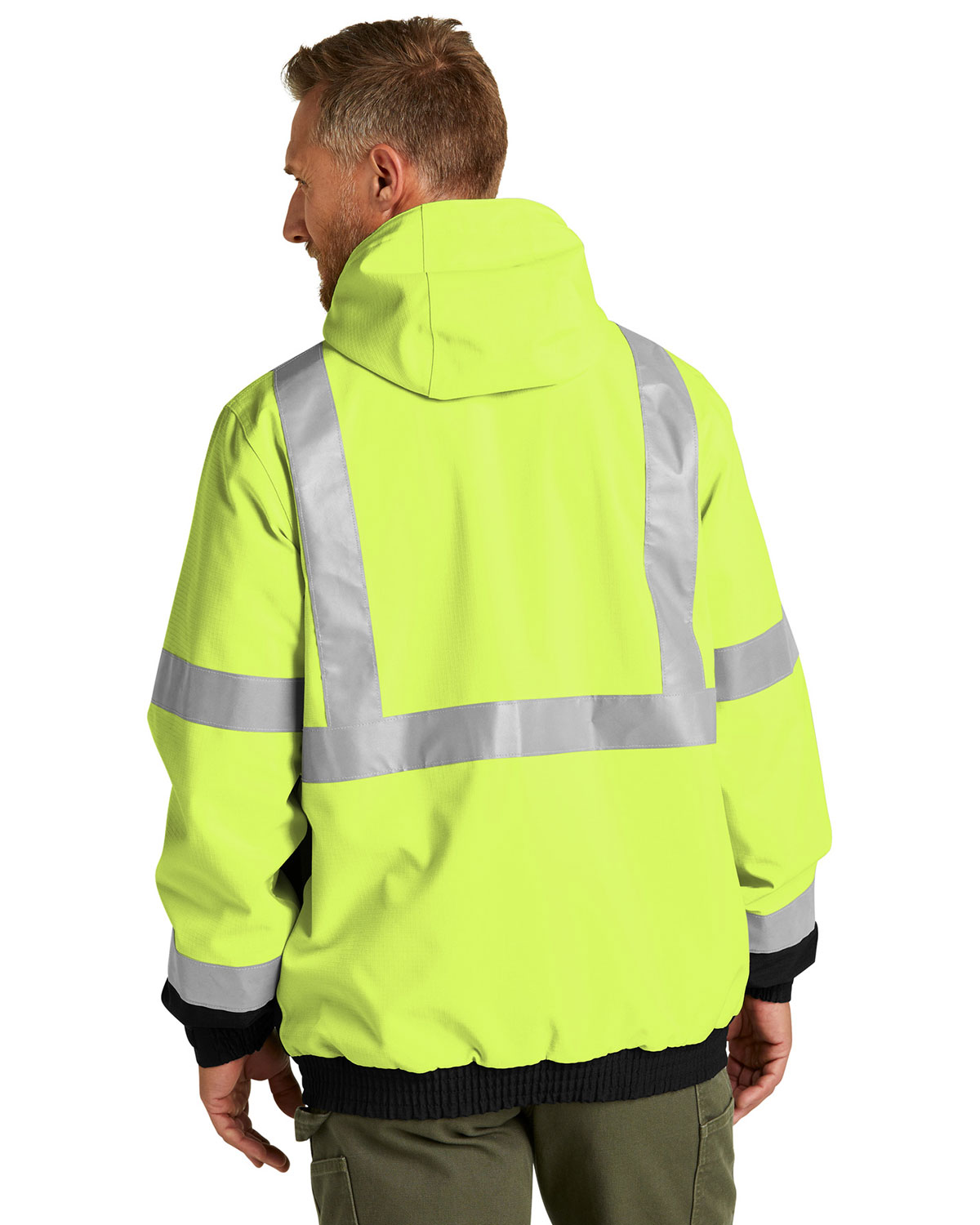 CornerStone CSJ501 ANSI 107 Class 3 Waterproof Insulated Ripstop Bomber Jacket view 2