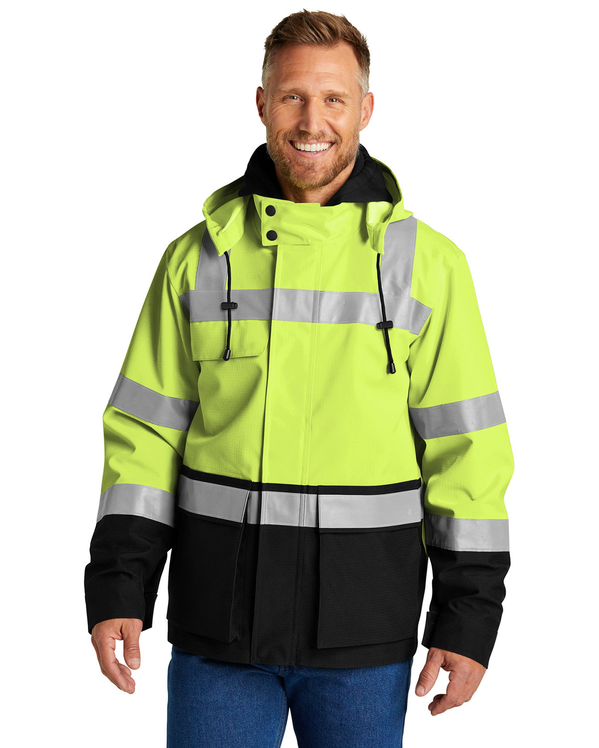 CornerStone CSJ502 ANSI 107 Class 3 Waterproof Ripstop 3-In-1 Parka