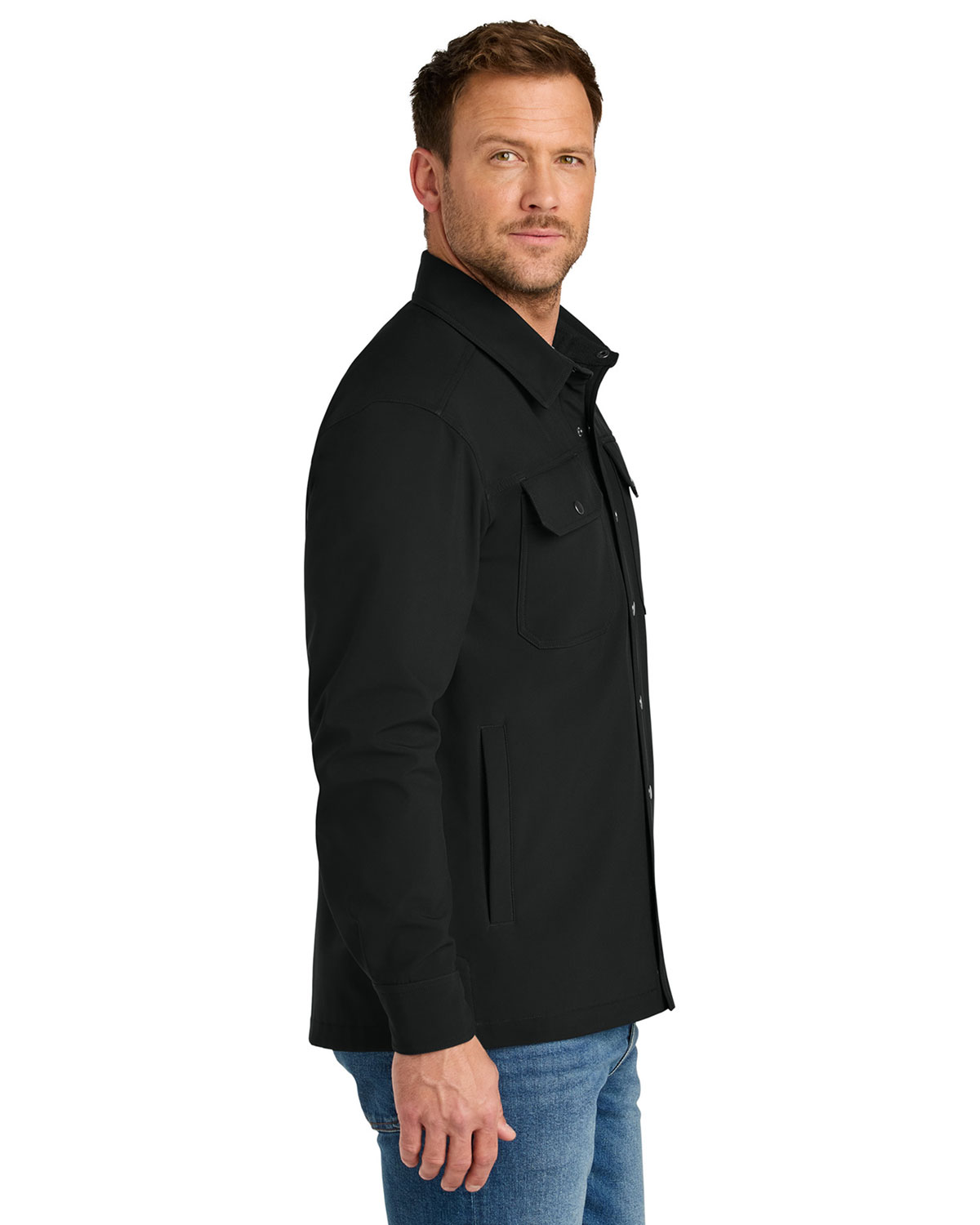 CornerStone CSJ73 Soft Shell Shirt Jacket view 3