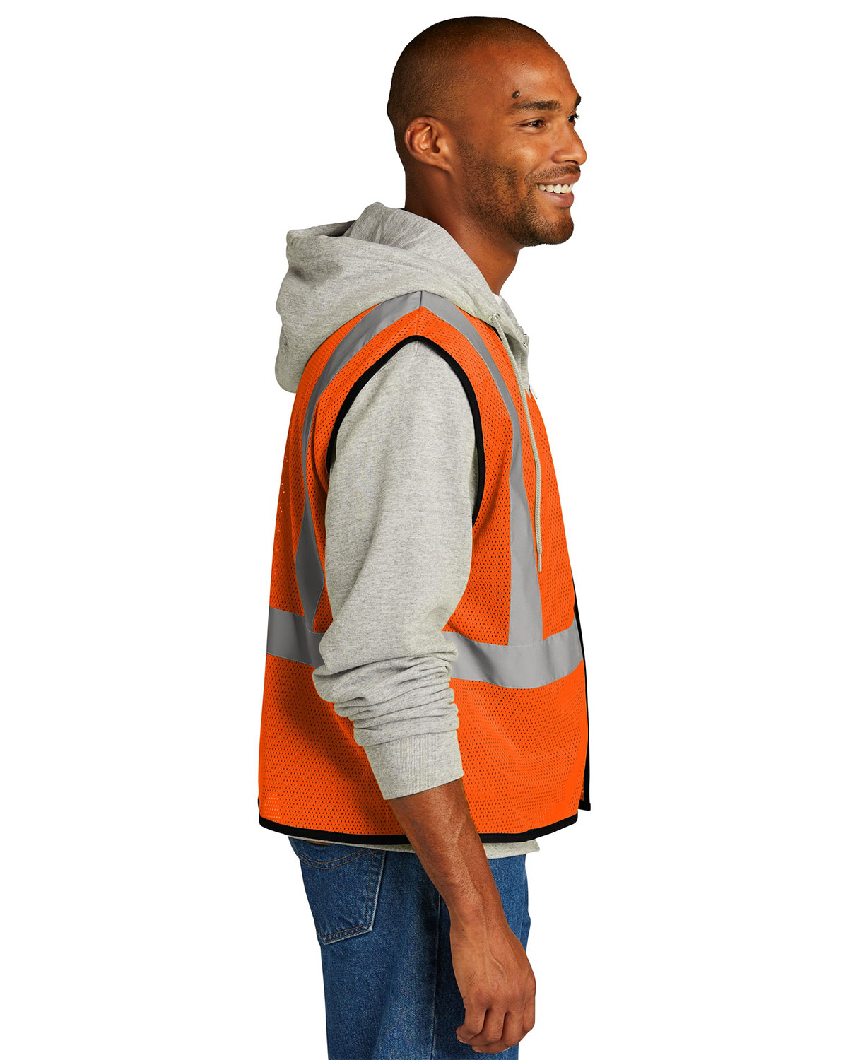 CornerStone CSV100 ANSI 107 Class 2 Economy Mesh One-Pocket Vest view 3