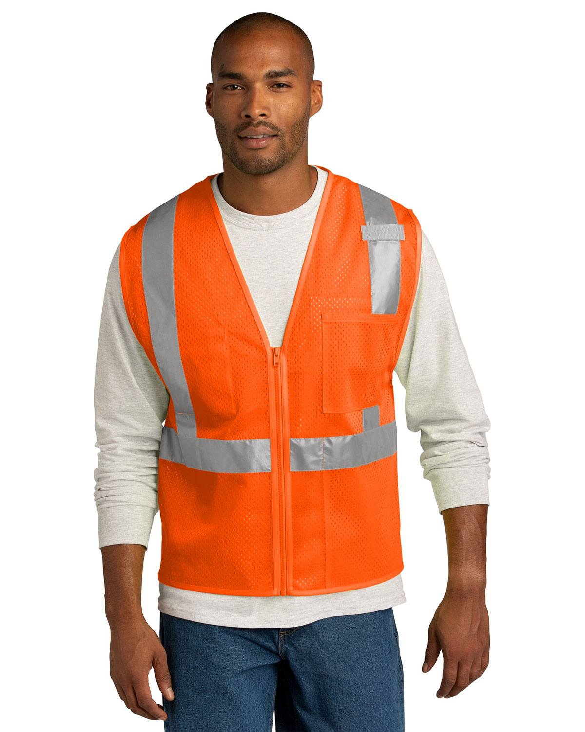 CornerStone CSV102 ANSI 107 Class 2 Mesh Zippered Vest