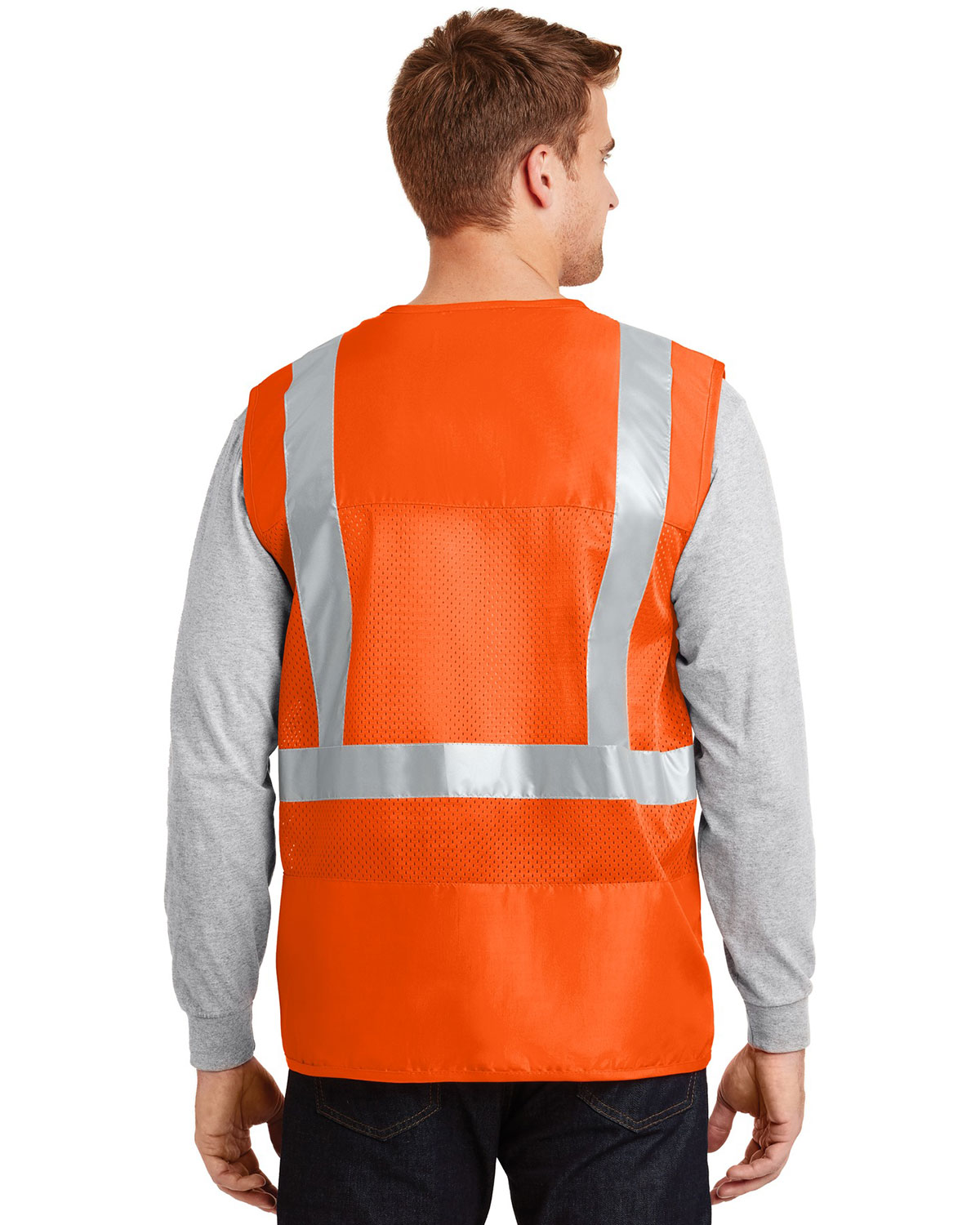 CornerStone CSV405 ANSI 107 Class 2 Mesh Back Safety Vest view 2
