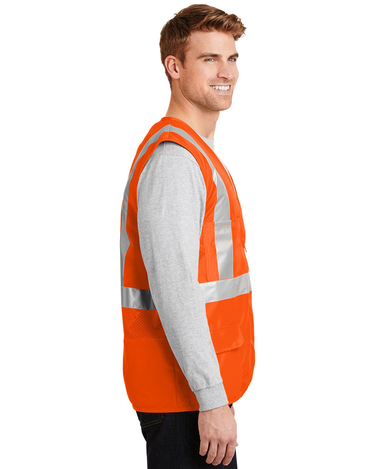 CornerStone CSV405 ANSI 107 Class 2 Mesh Back Safety Vest view 3