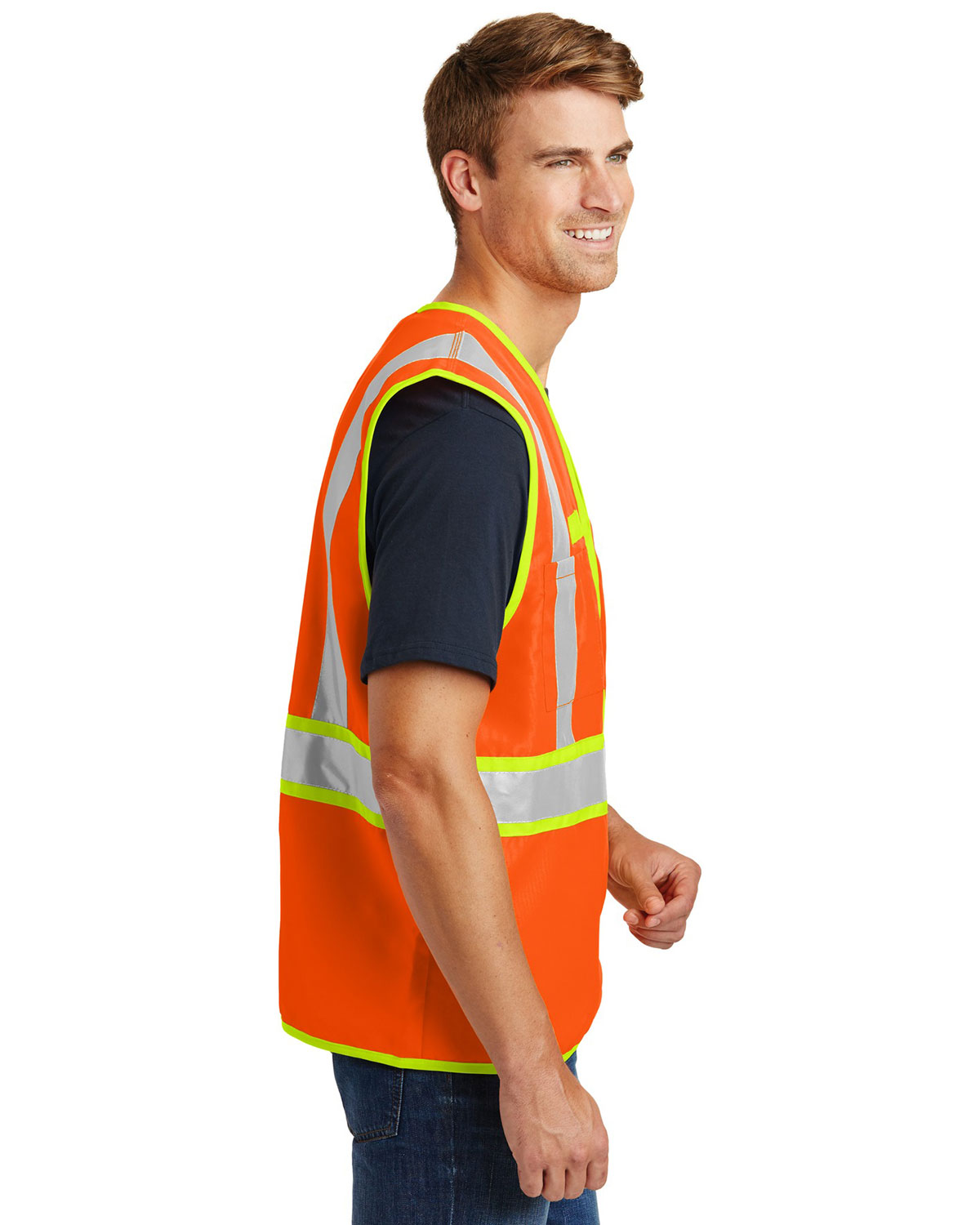 CornerStone CSV407 ANSI 107 Class 2 Dual-Color Safety Vest view 3