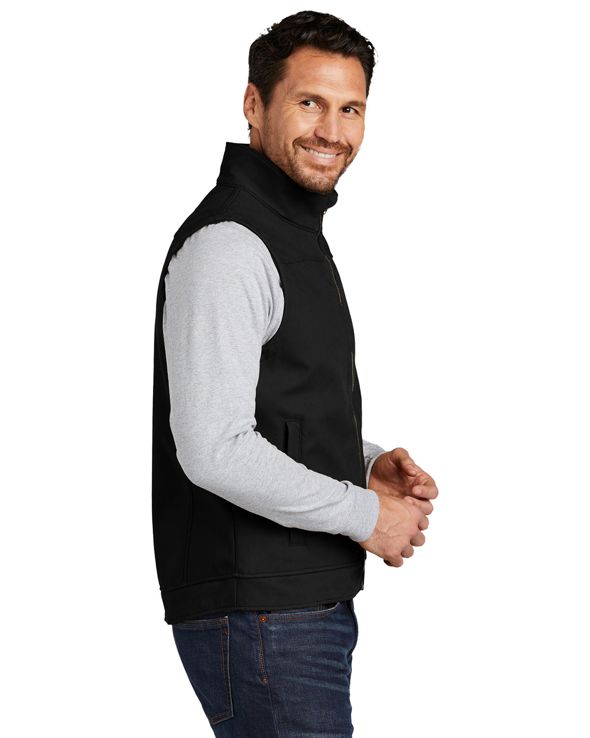 CornerStone CSV60 Duck Bonded Soft Shell Vest view 3