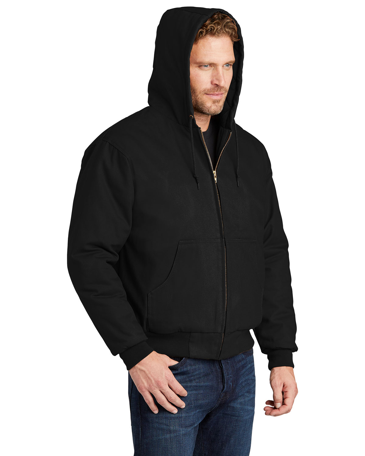 CornerStone TLJ763H Tall Duck Cloth Hooded Work Jacket view 3